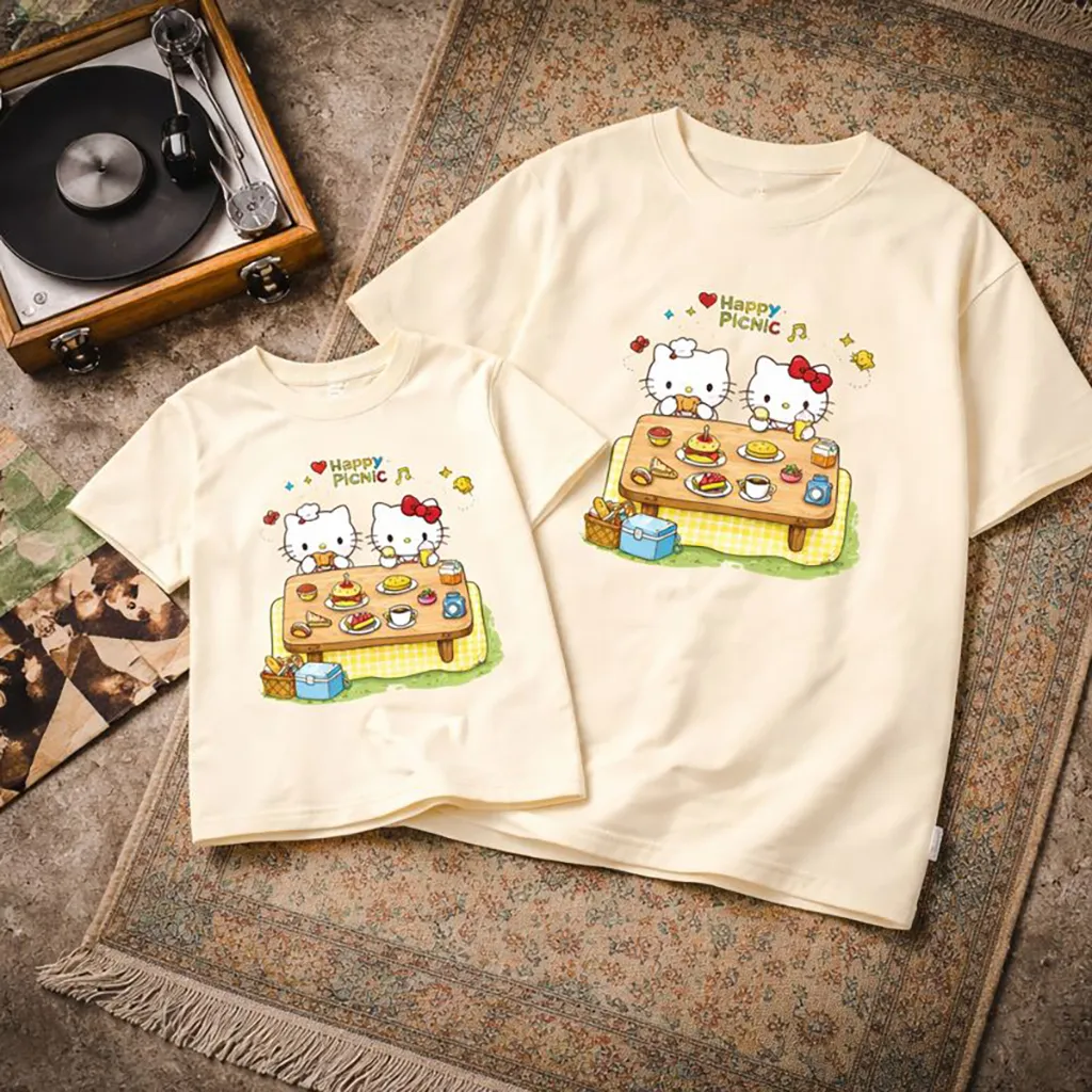 Áo thun mẹ và bé Kittie dễ thương Kado 3090_thumbnail_6