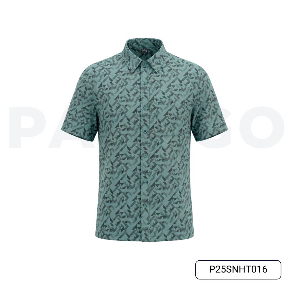 Áo sơ mi nam trung niên PAPAGO tay ngắn lai ngang - vải xô đũi in họa tiết - P25SNHT016_thumbnail_11