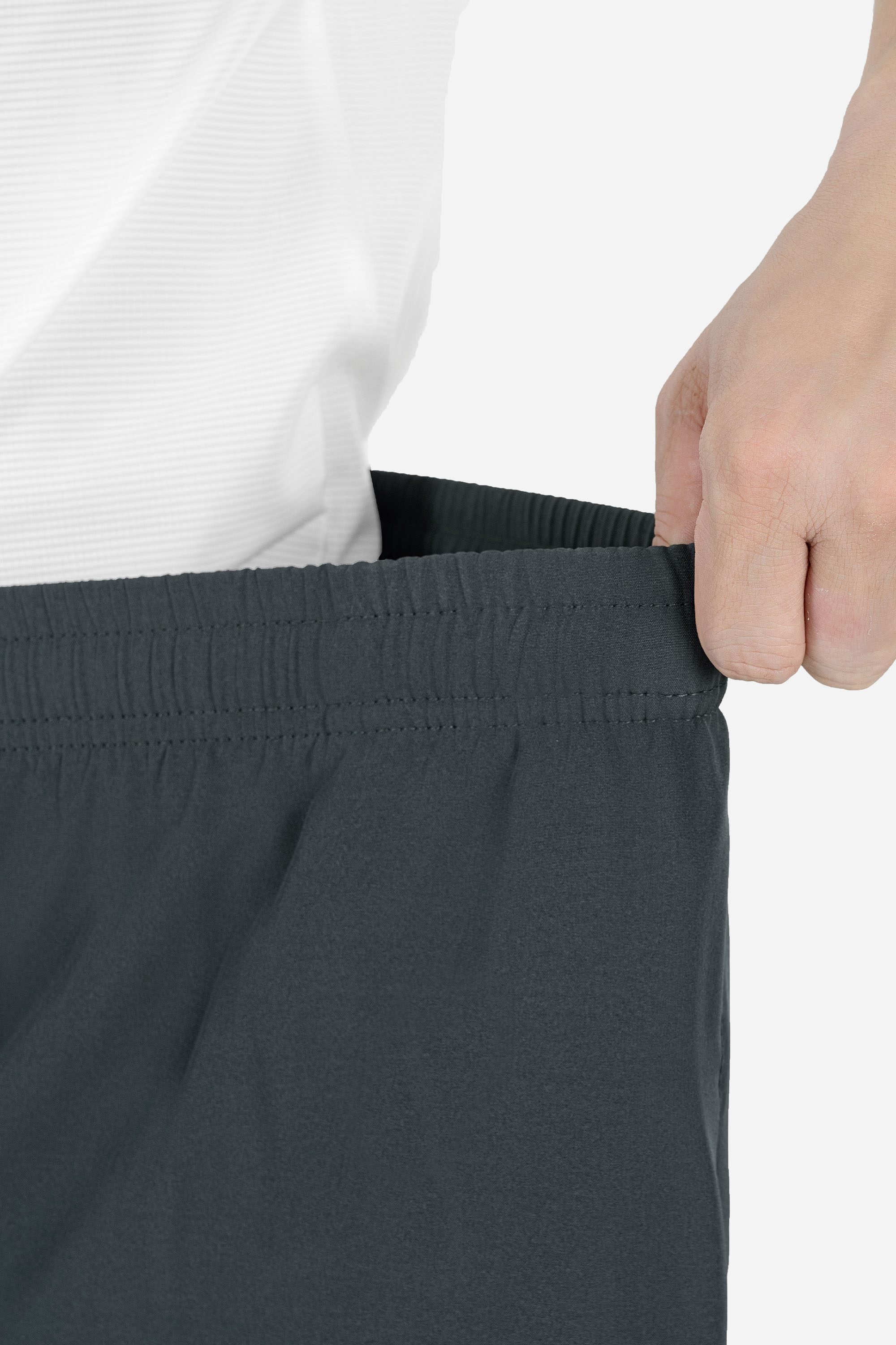 Quần Soọc Gió Exdry Nam Trung Niên ANCHI Dáng Suông Dài Qua Gối Màu Ghi Đậm_thumbnail_6