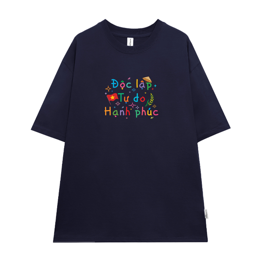 Áo thun Việt Nam tôi yêu form rộng 2127 Miucho cổ tròn vải cotton 4c 220gsm thoáng mát in mix_thumbnail_14