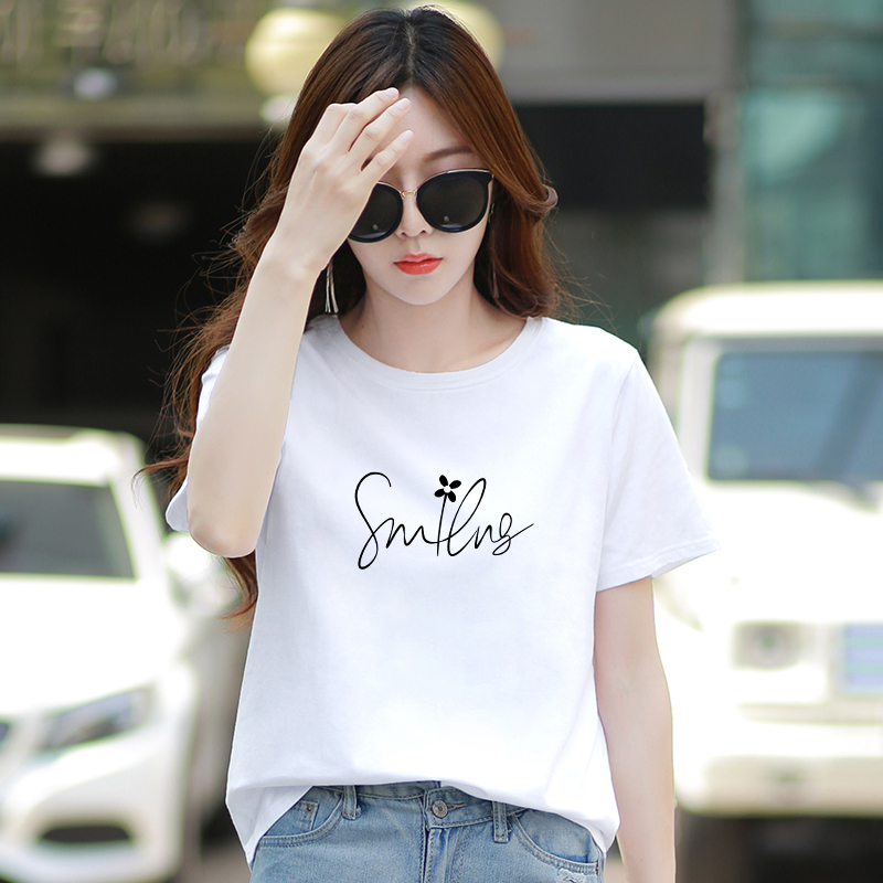 [Form Rộng] Áo thun nữ kiểu dáng rộng màu trắng - LOZA G0040_thumbnail_1