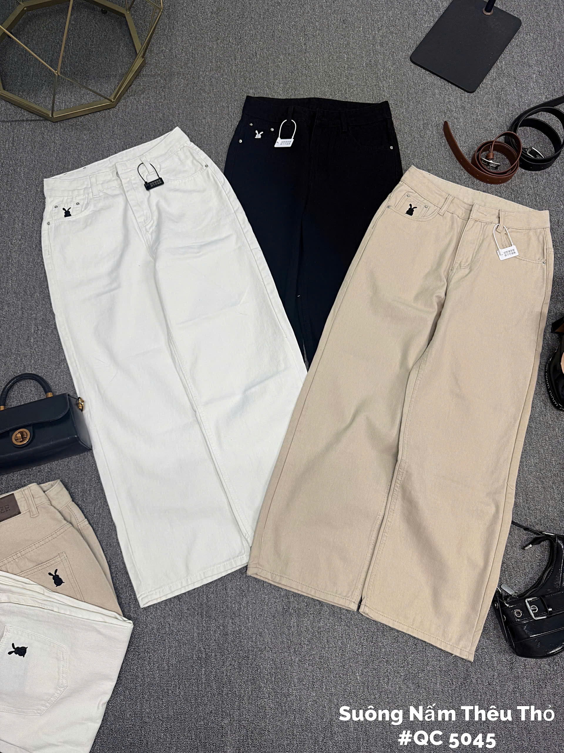 BIGSIZE NỮ - Quần suông thêu thỏ PlayBoy T- QJ5045_thumbnail_9