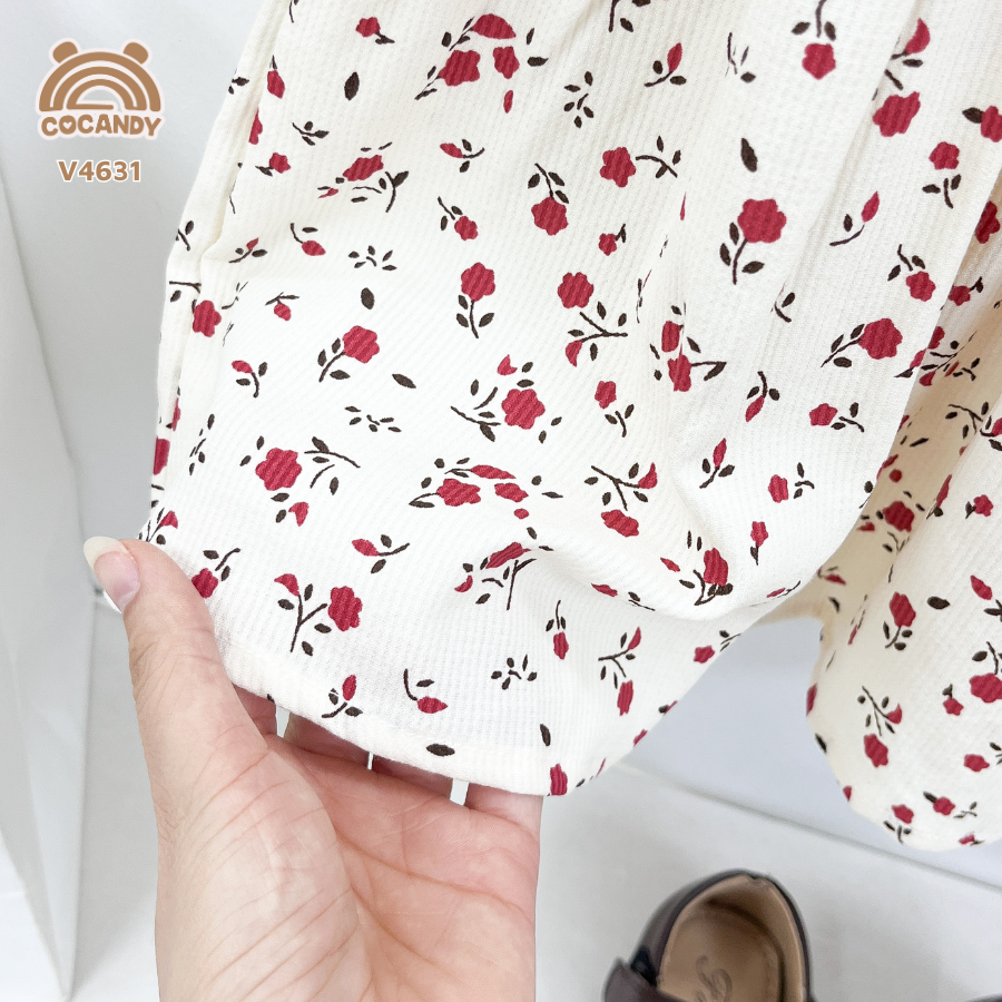 Váy dài BE hoa ĐỎ bèo ngực_thumbnail_3