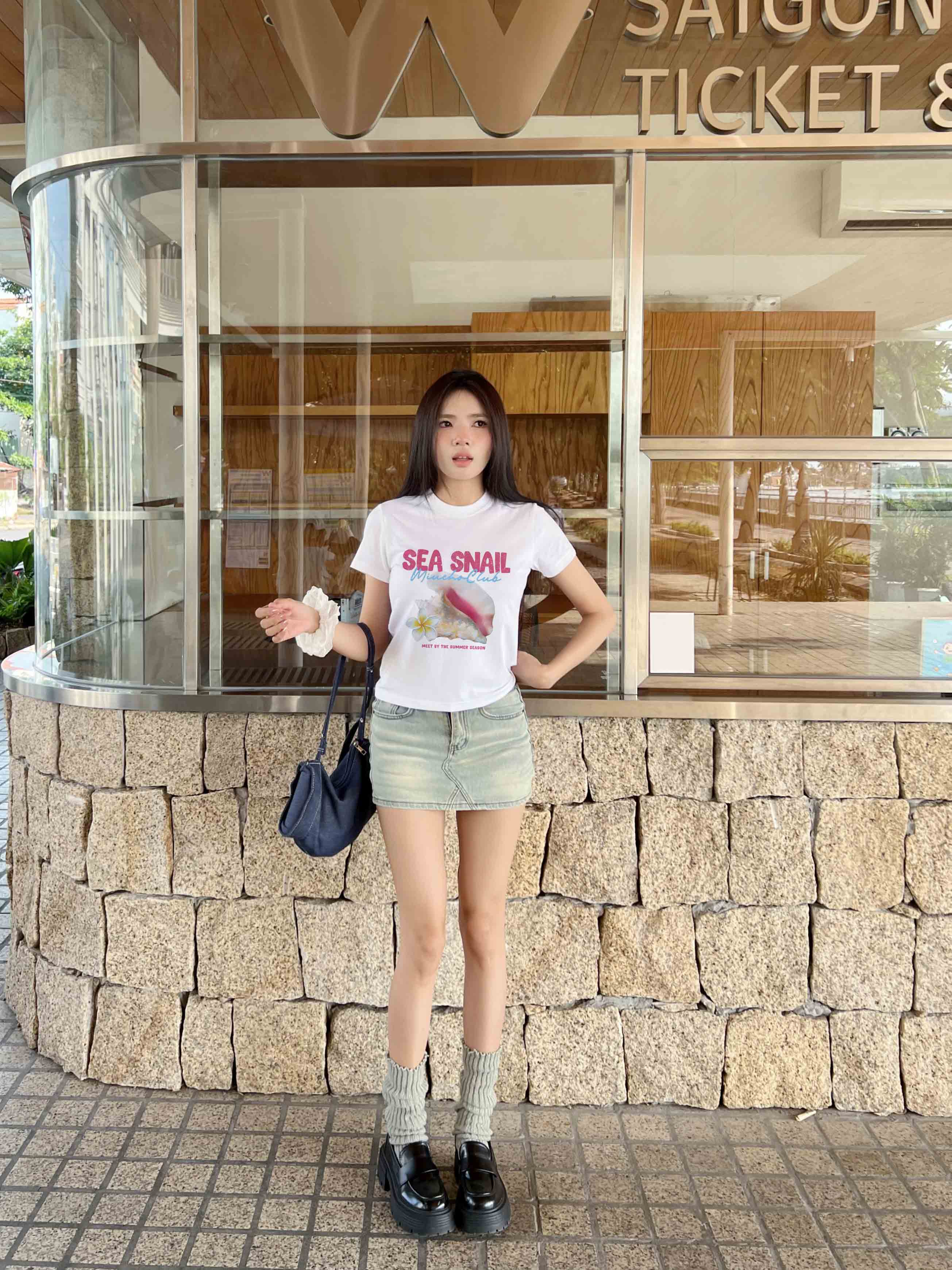 Áo baby tee form ôm hè biển 2230 Miucho cổ tròn vải cotton 4 chiều co giãn thoáng mát in mix_thumbnail_3