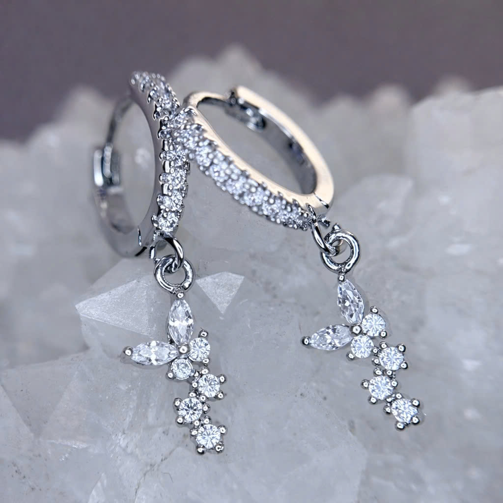 khuyên vòng kiểu bướm rơi 8mm