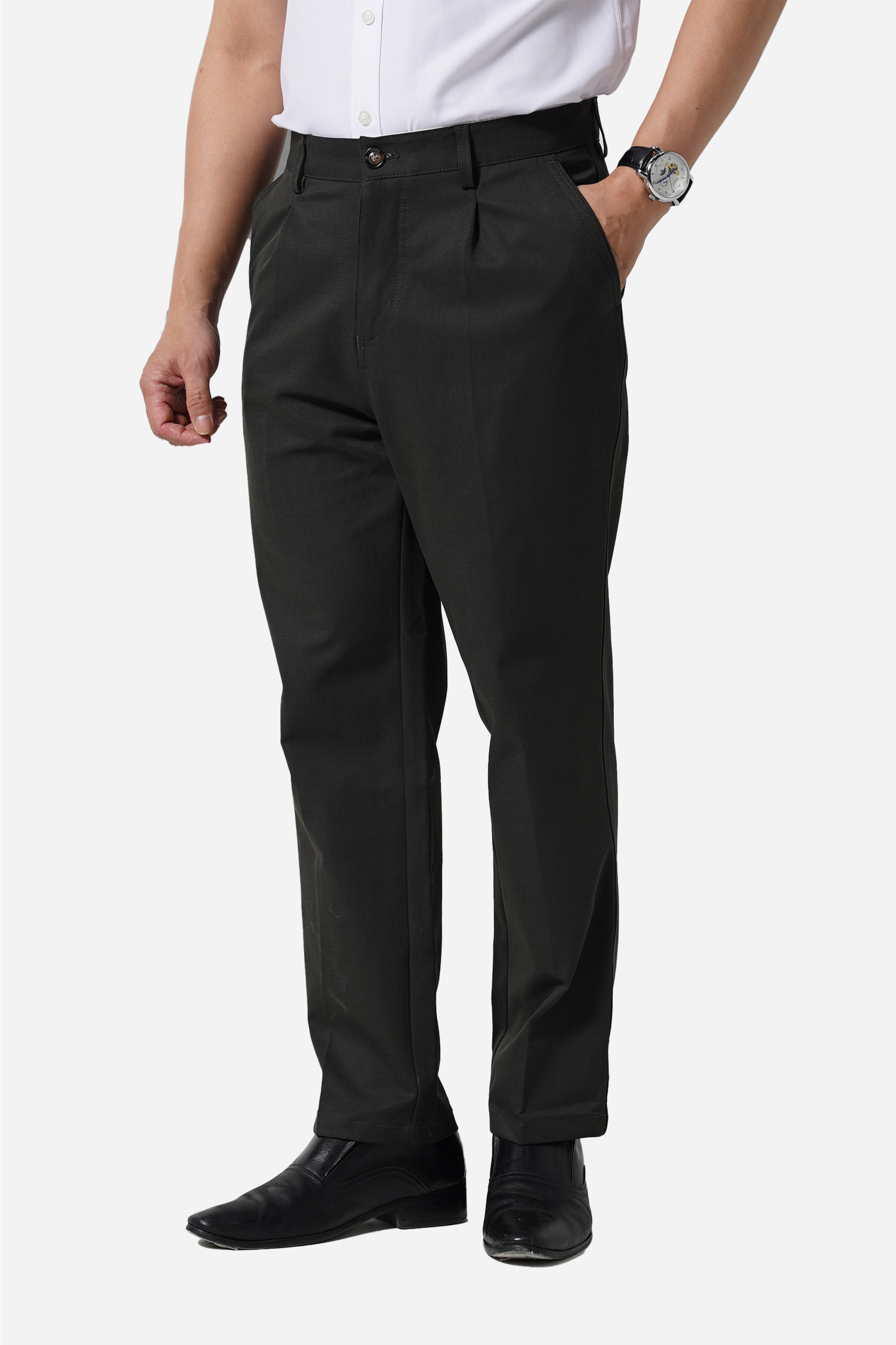 Quần Kaki Mềm 1 Li Nam Trung Niên ANCHI Chất Liệu Cotton Phom Suông Ống Rộng Cao Cấp_thumbnail_29