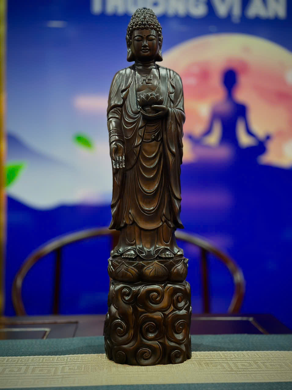 TƯỢNG PHẬT ADIDA GỖ TRẮC ĐEN_thumbnail_0