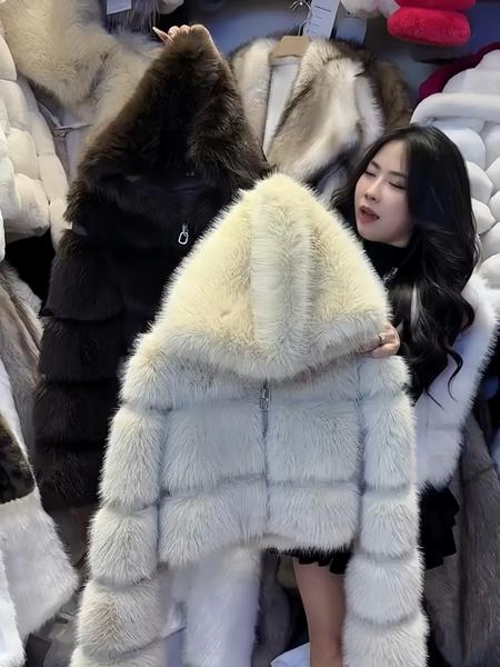 Áo khoác lông mũ - C25