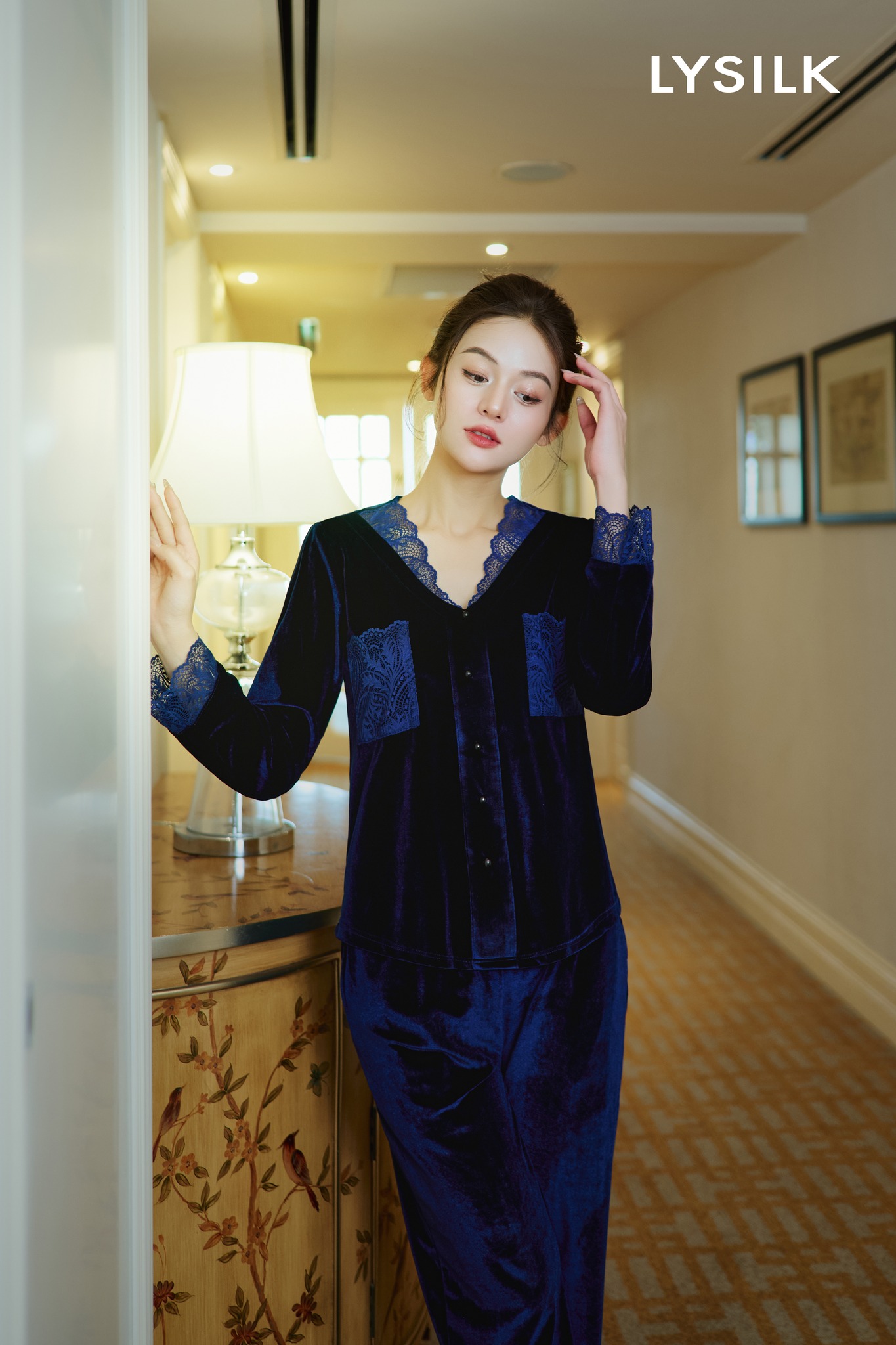 Bộ nhung áo dài, quần dài BN448_thumbnail_7