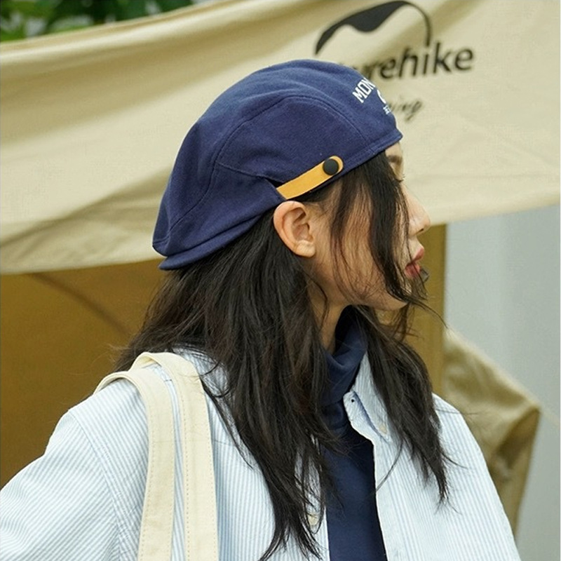 Mũ Beret Mongolia vải Cotton Kaki HZ2433