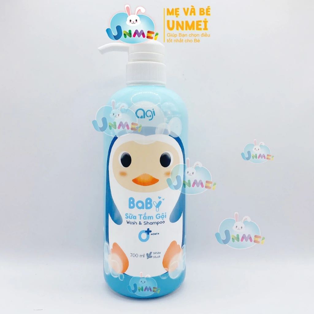 TẮM GỘI AGI 700ML Xanh