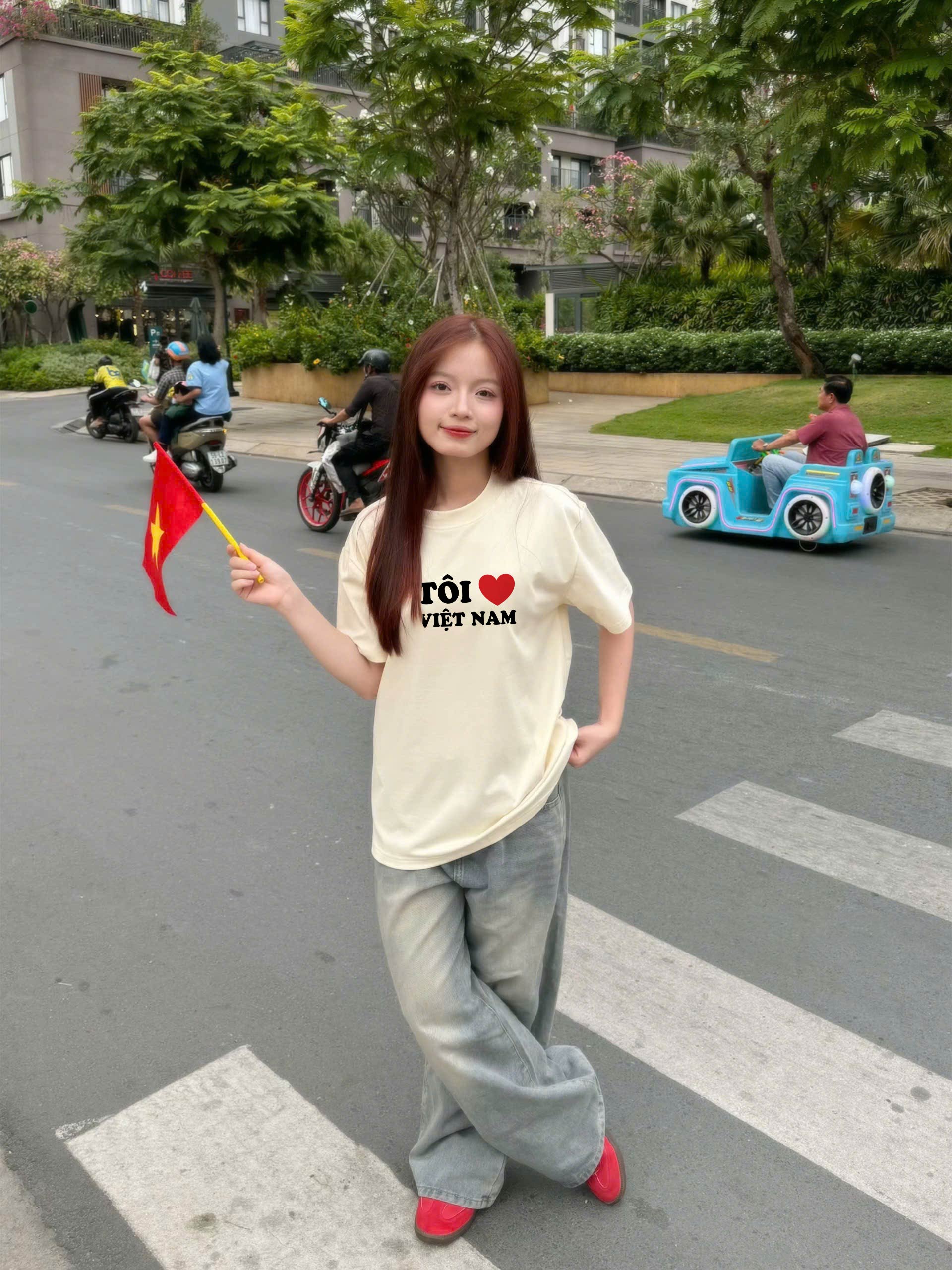 Áo thun local brand Việt Nam tôi yêu Miucho BST cổ tròn vải cotton 4c 220gsm thoáng mát in mix_thumbnail_2