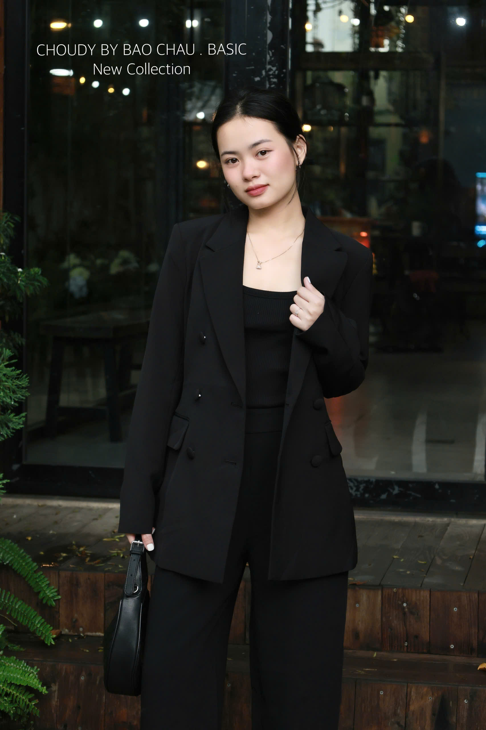 A414 ÁO KHOÁC  VEST ĐEN