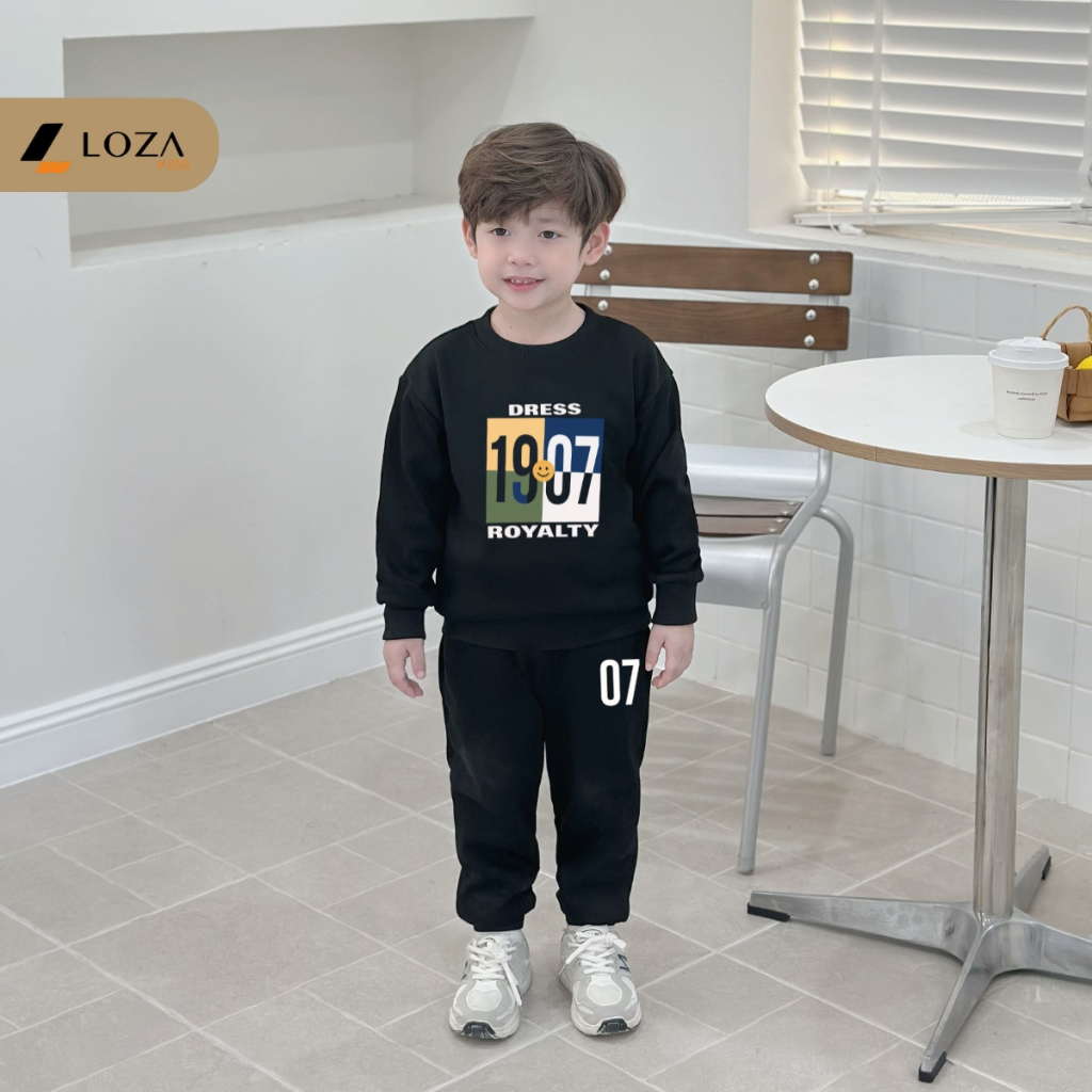 Bộ nỉ bé trai in hình Dress 1907- Loza Kids BI555_thumbnail_3