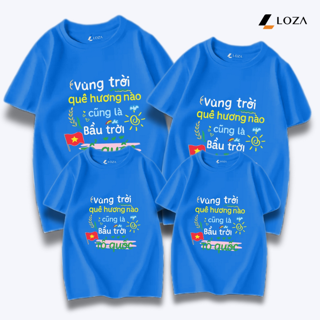 [Form rộng] Áo phông gia đình 'Vùng trời quê hương' 3-4-5 người - LOZA RT3176-AT3176_thumbnail_4