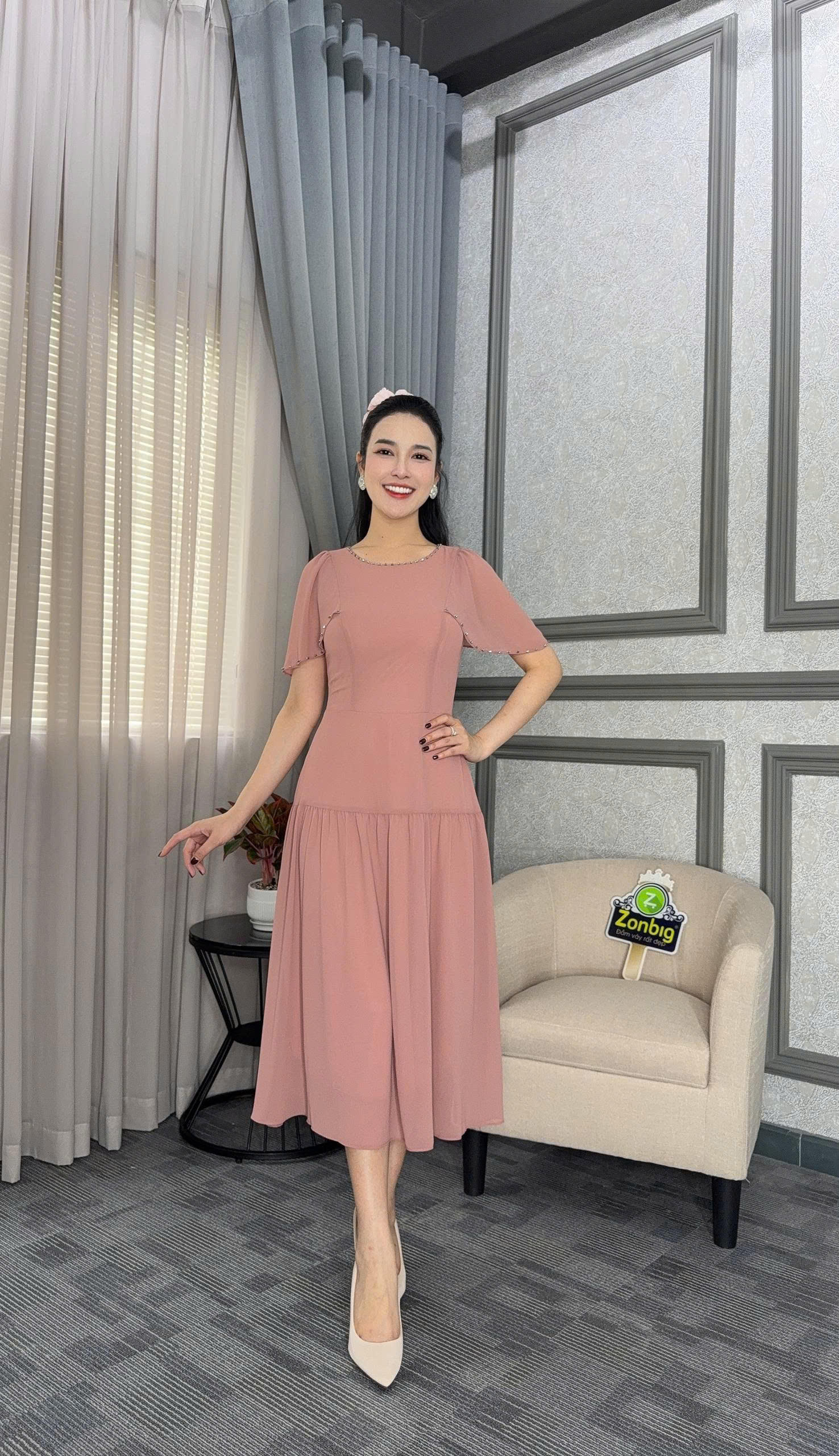 Đầm xòe - Y1982 - Thương hiệu Zonbig_thumbnail_1