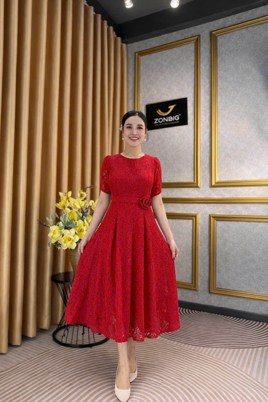 Đầm xòe - Y2125- Thương hiệu ZONBIG