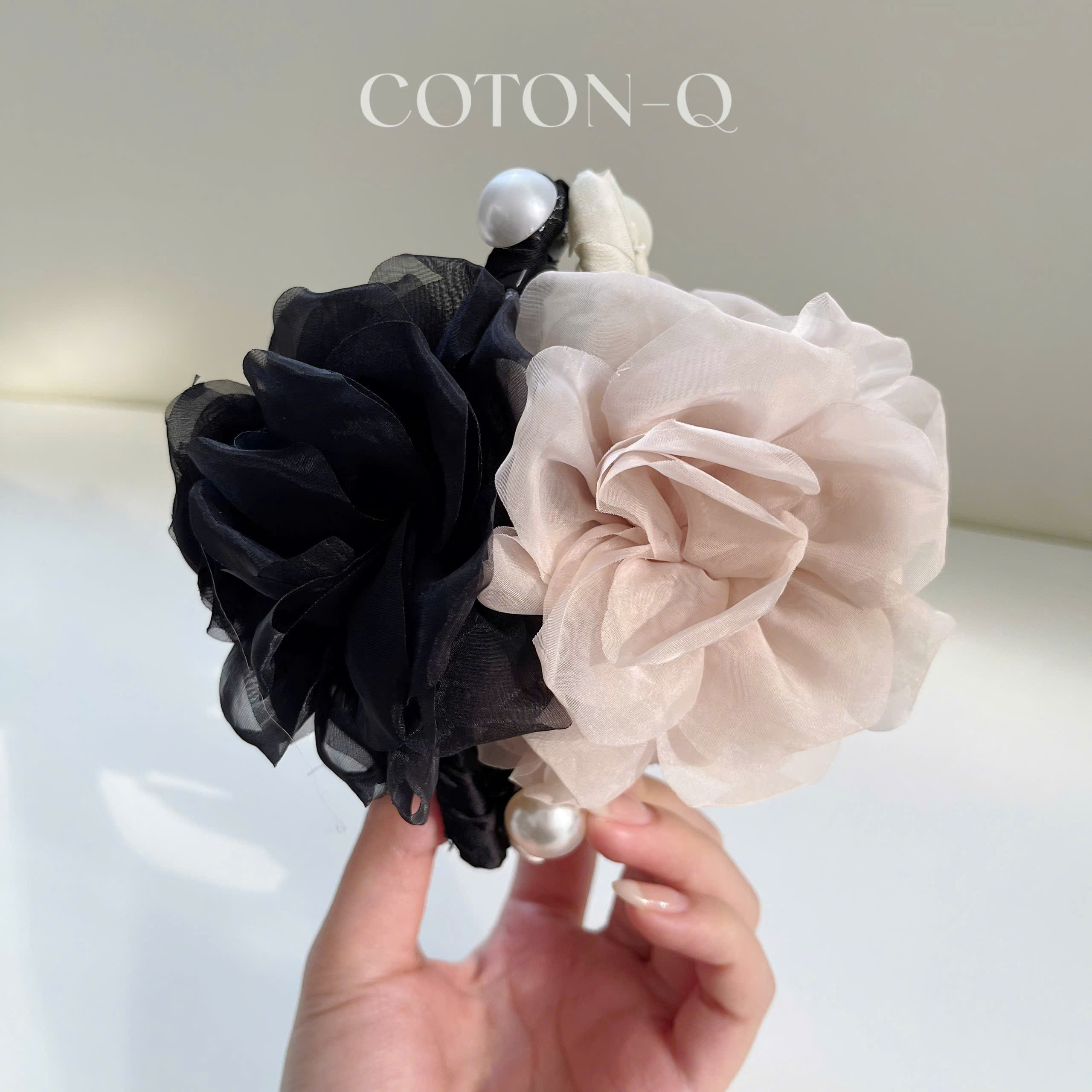 Set 2 kẹp tóc hoa phối ngọc ( NGẪU NHIÊN )_thumbnail_7