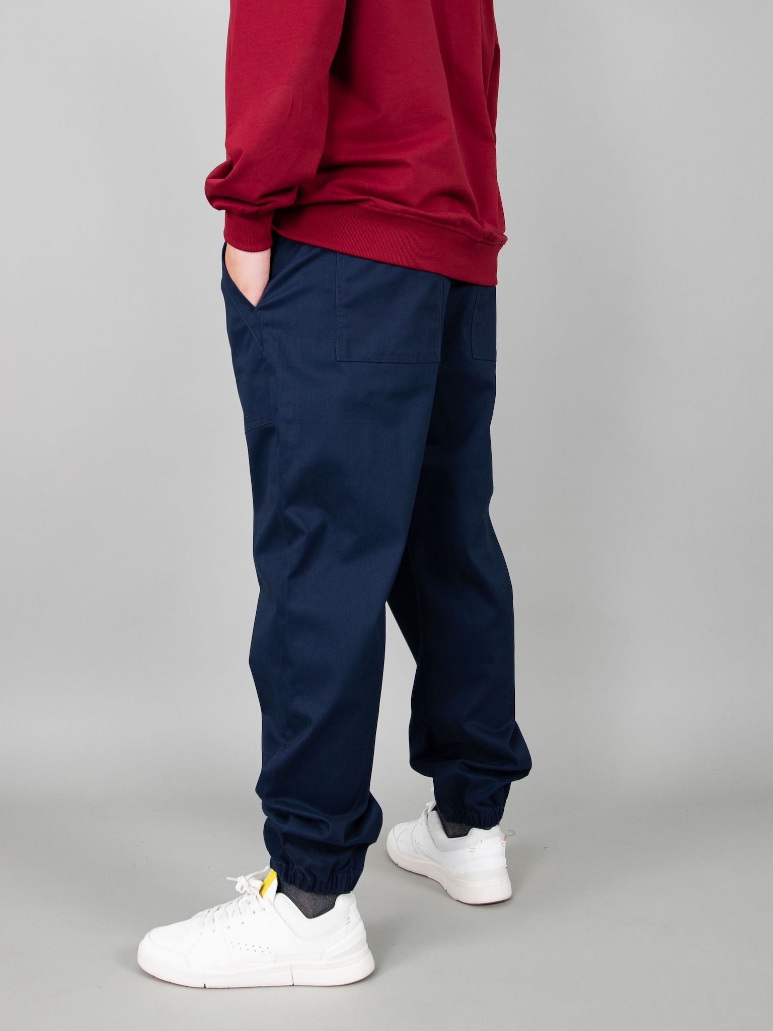 Quần kaki túi ốp màu xanh đen chun gấu_thumbnail_2