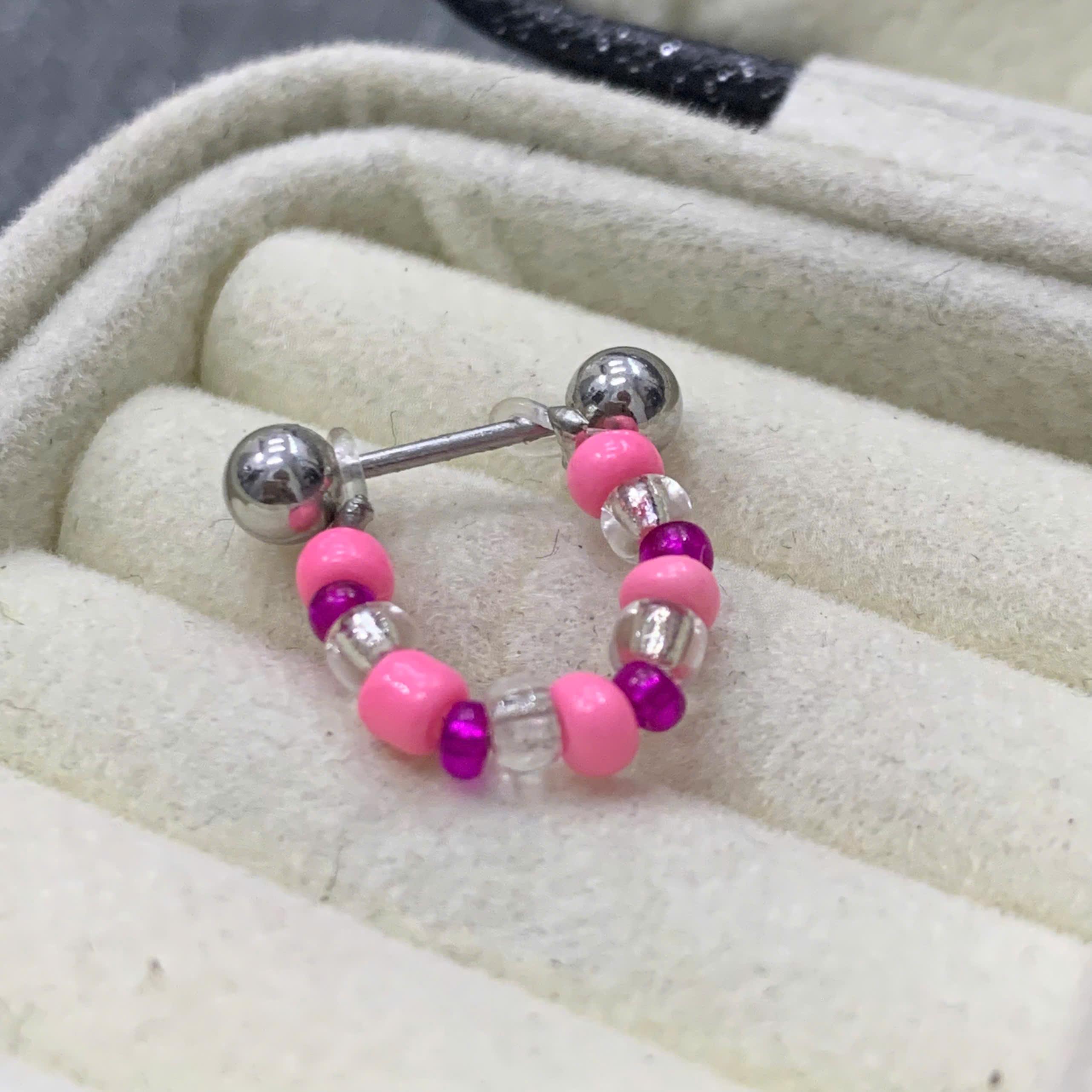 khuyên kiểu hạt cườm nhựa hồng bạc tím._thumbnail_2