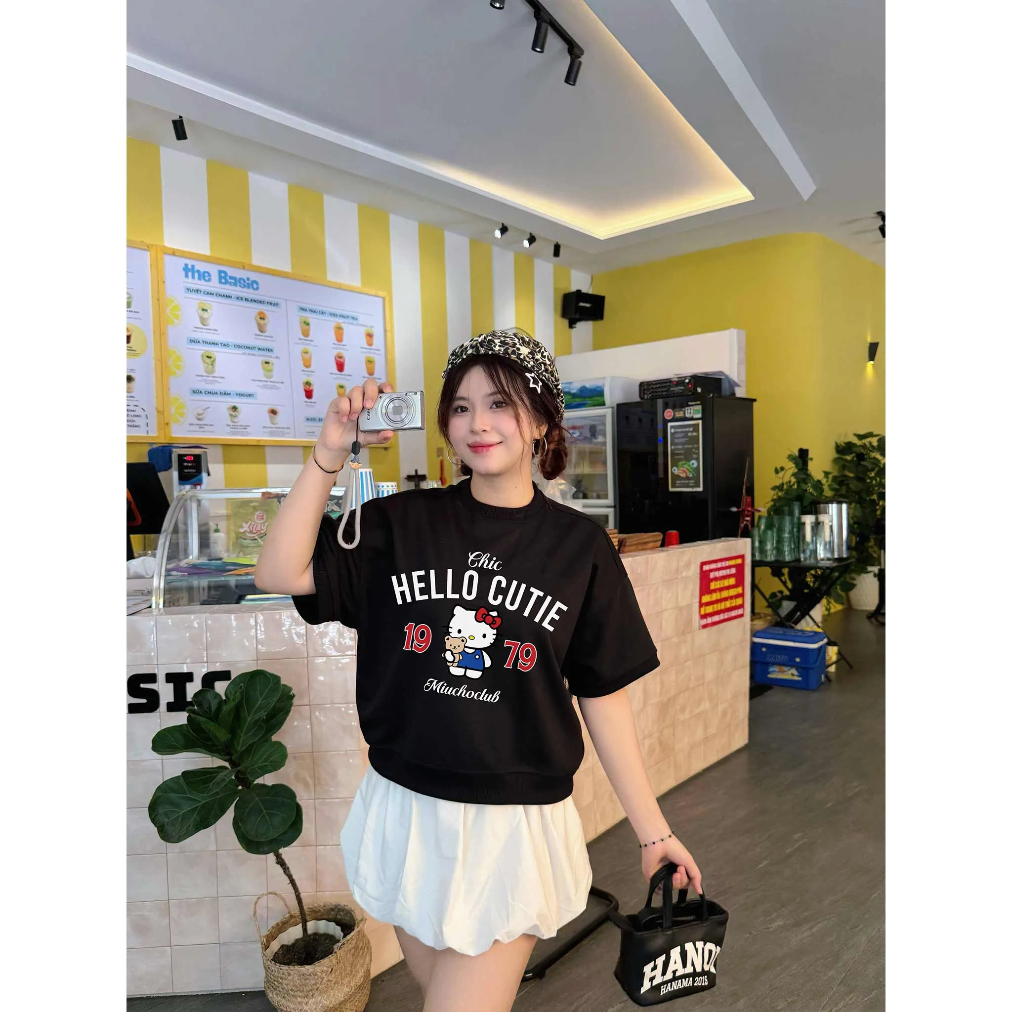 Áo Sweater boxy tay ngắn Miucho nỉ 2 da dày dặn thoáng mát cổ tròn HELLO CUTIE in mix 2686_thumbnail_5