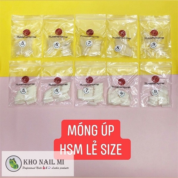 Móng úp - vuông - trong - trơn - số 5 - HSM xịn_thumbnail_0