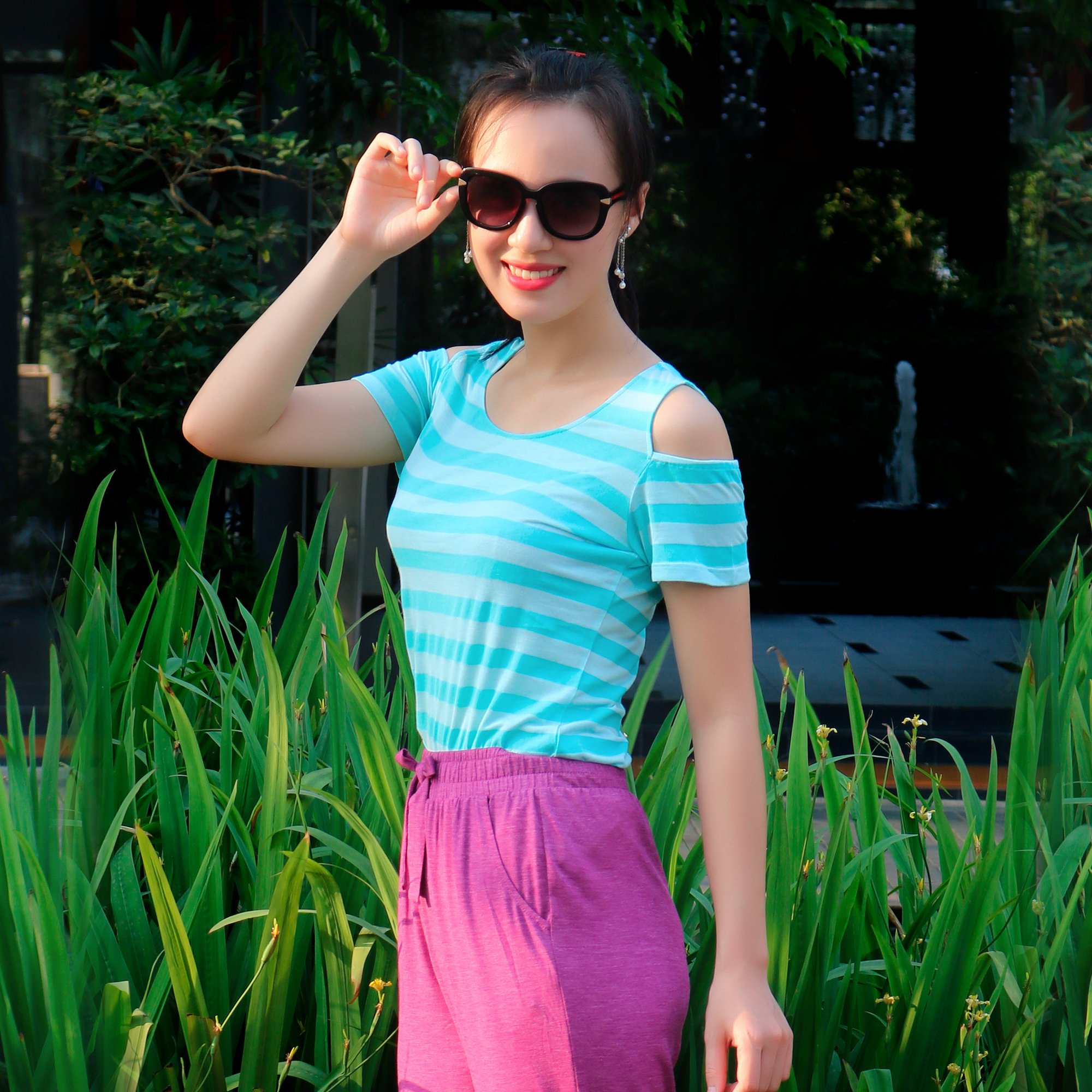 ÁO KIỂU NỮ L6066 NARSIS CHẤT LIỆU THOÁNG MÁT, DỄ CHỊU, THOẢI MÁI CẢ NGÀY, DỄ VẬN ĐỘNG