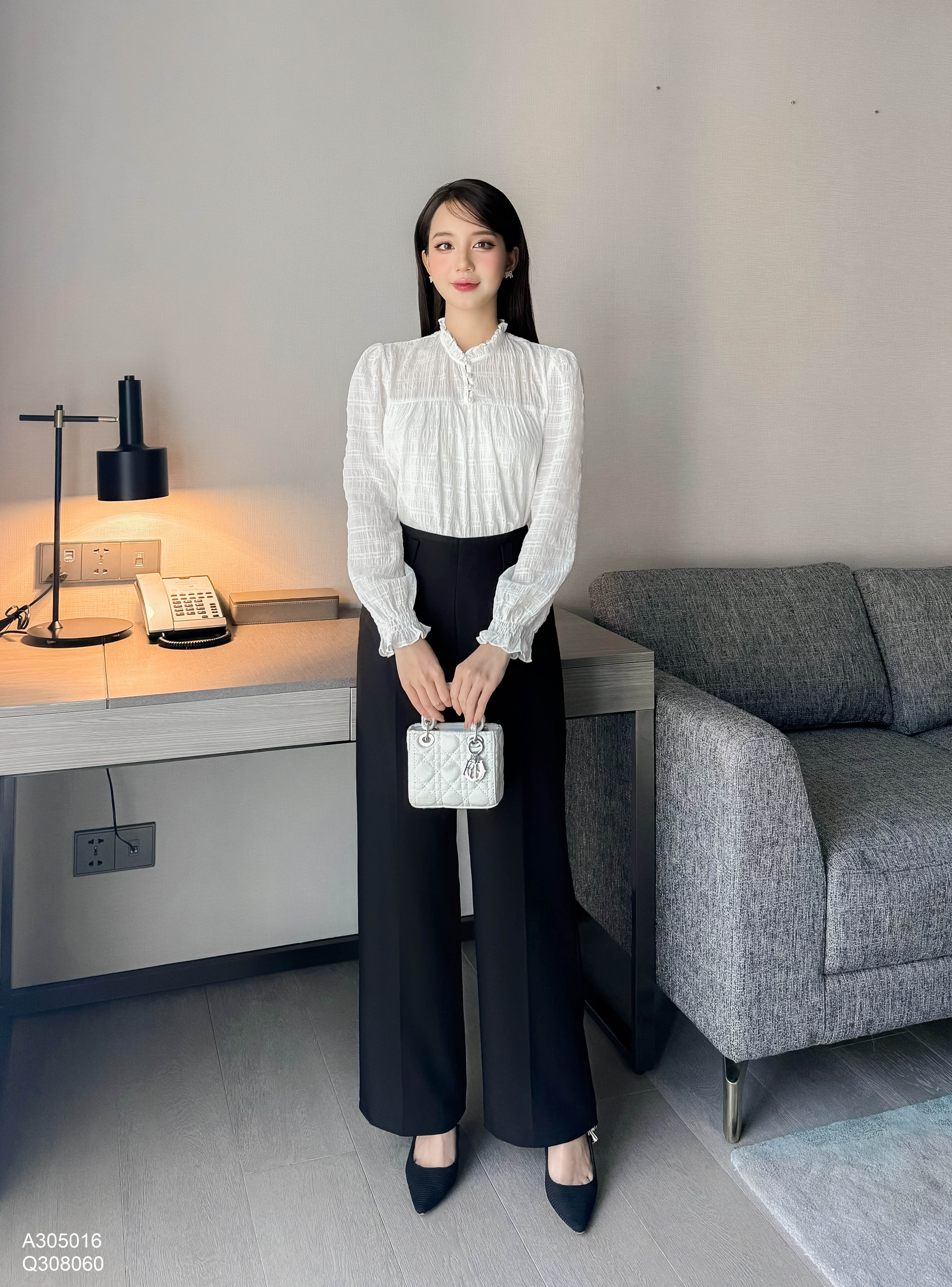 Áo tay chun cúc ngọc