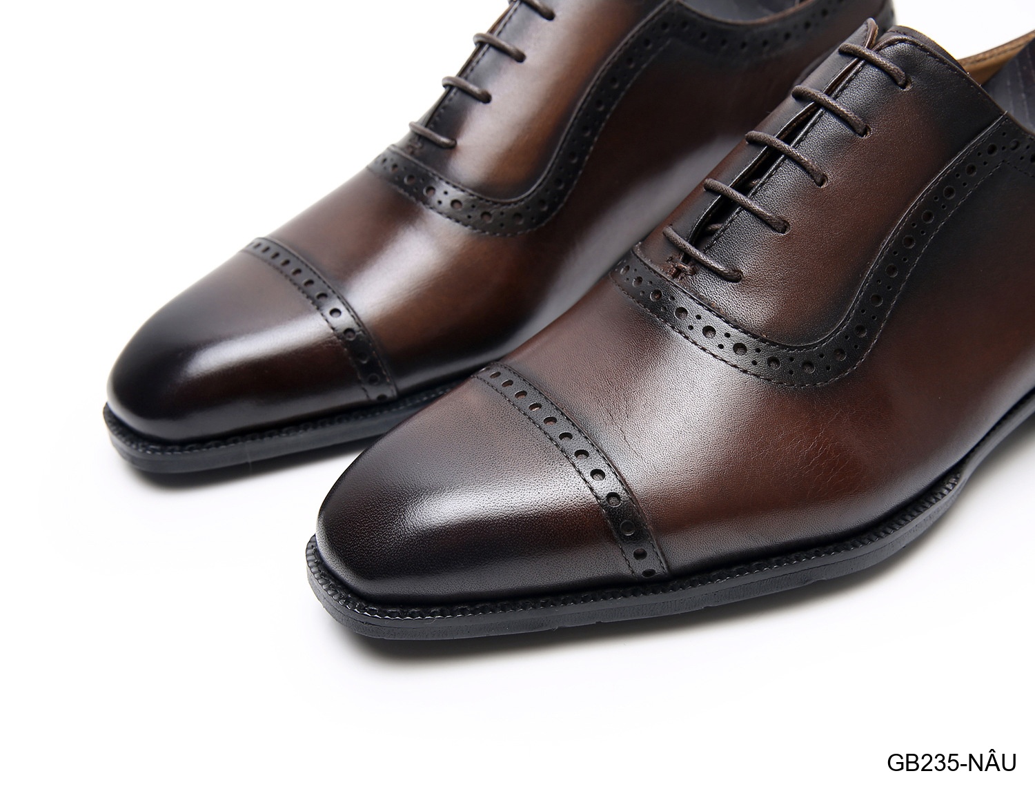 GB235 - Giày Oxford Nam Da Bò Phong Cách Anh Quốc, Thiết Kế Đục Lỗ Tinh Tế, Chống Trượt Thoáng Khí_thumbnail_23