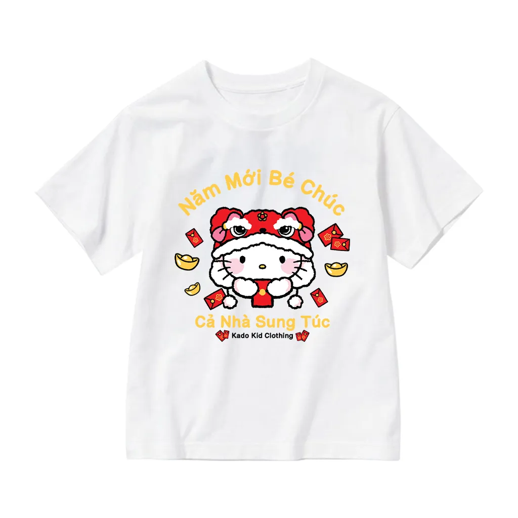 Áo thun Tết Bính Ngọ Kado vải cotton thoáng mát mềm mại cho bé thoải mái cả ngày 2855