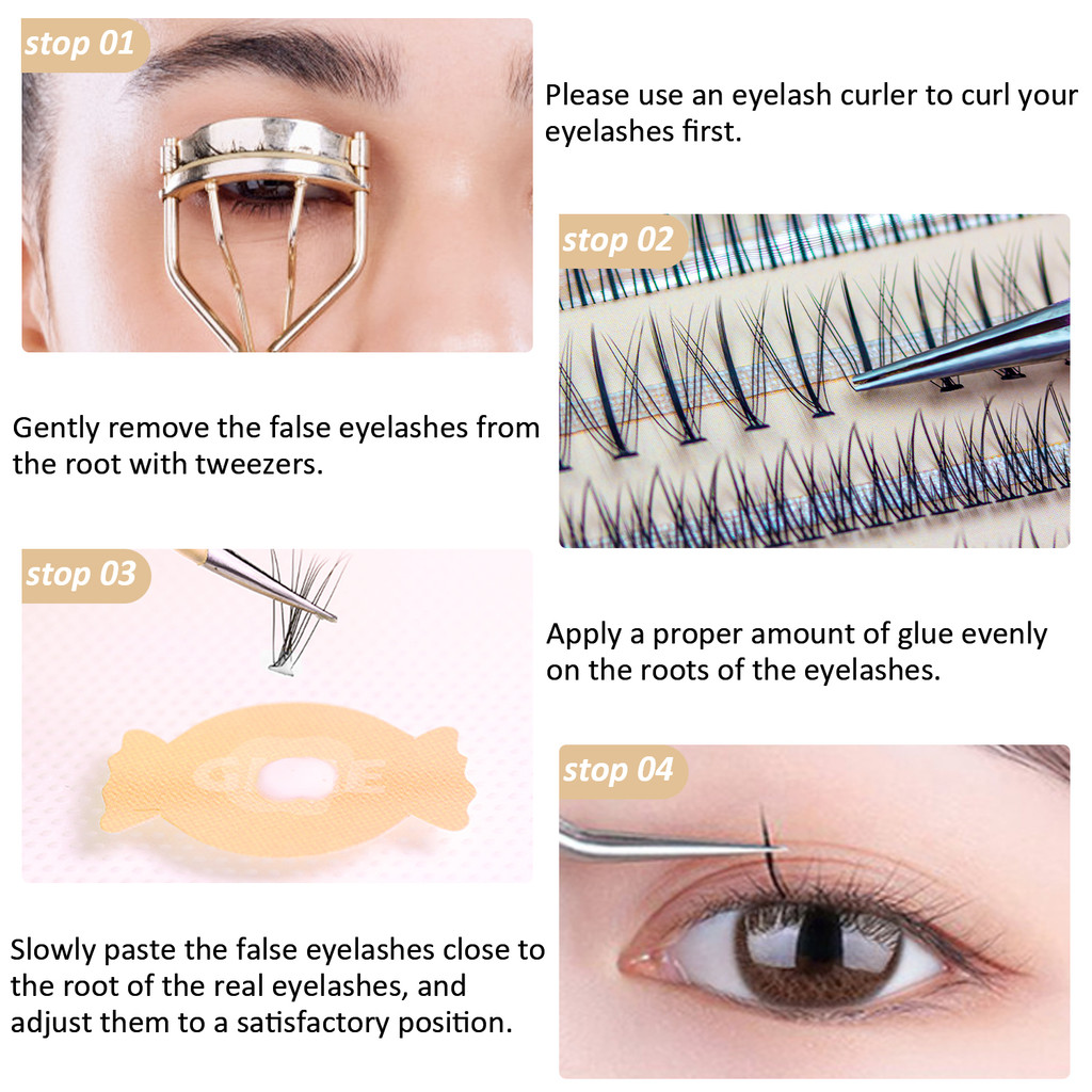 G103 Mi Giả GEPORA Sợi Mềm Nhẹ, Chân Mi Siêu Mỏng, Tự Nhiên, Không Kích Ứng_thumbnail_2