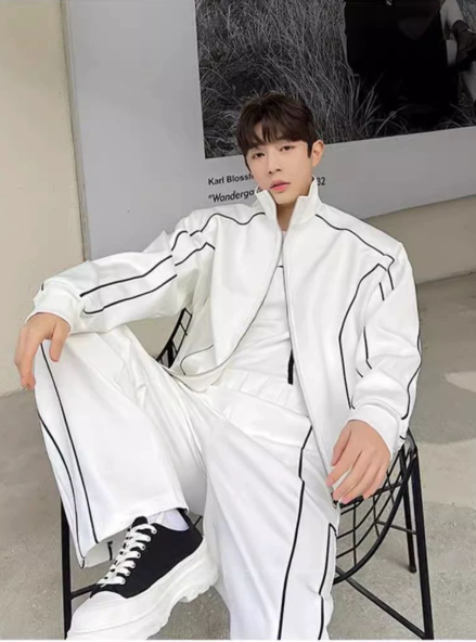 Set Bộ Thể Thao Nam Trắng Đen Phối Dây Nổi Bật_thumbnail_8