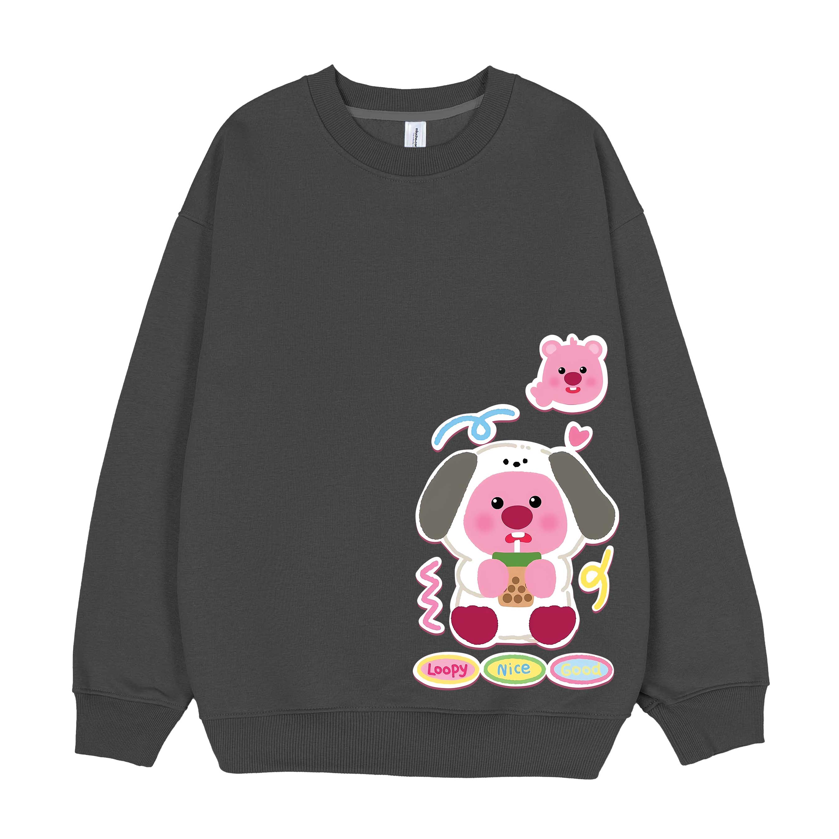 Áo sweater gấu Loopy unisex local brand STD759 Miucho chân cua in artwork_thumbnail_5
