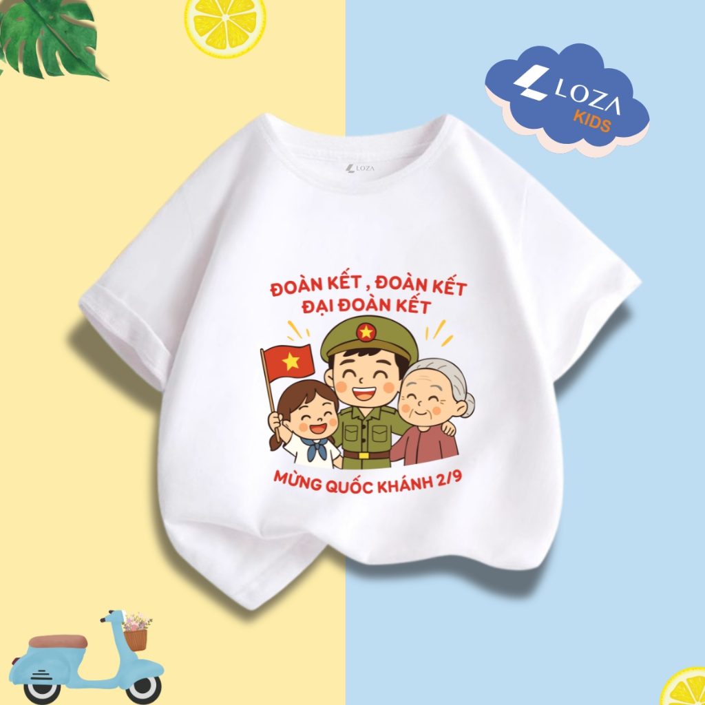 Áo phông cho bé in hình 