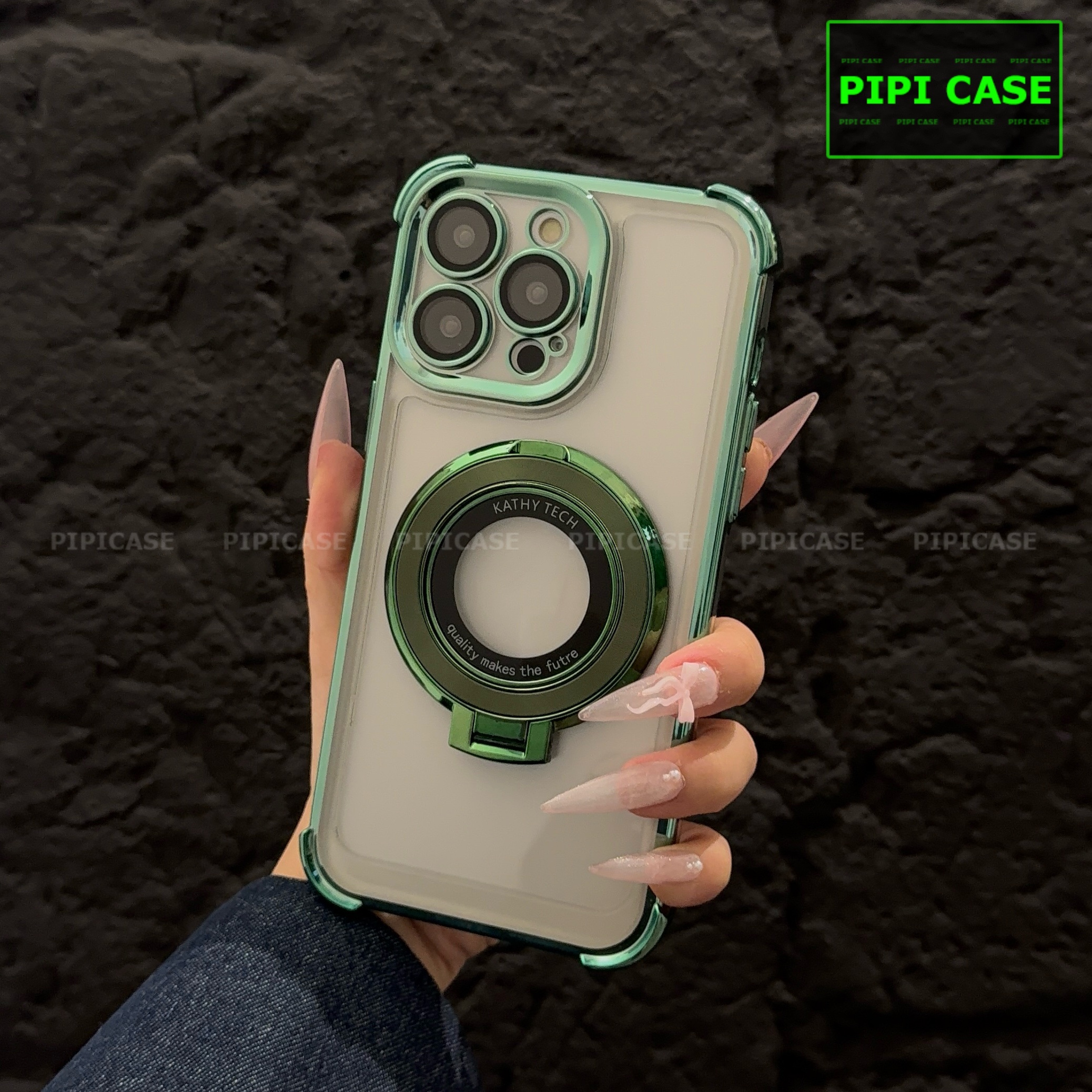 Ốp Lưng iPhone 14 Pro - Ven - Xanh lá_thumbnail_1