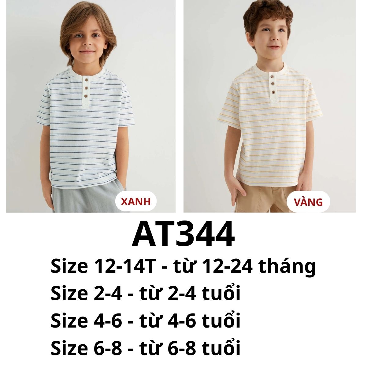 AT344 ÁO THUN KIDS-GJ