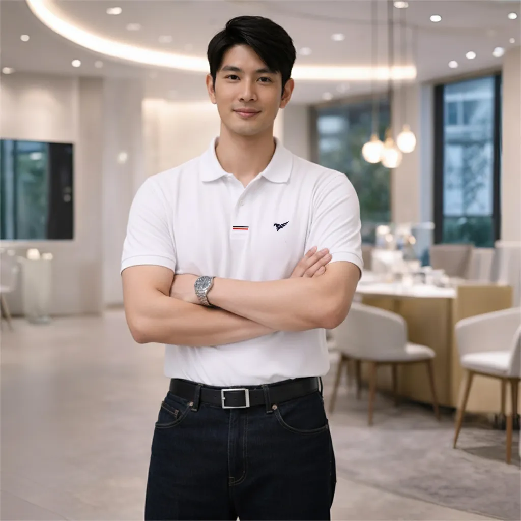 Áo polo nam regular Polux vải cá sấu thoáng mát đứng form 3361_thumbnail_3