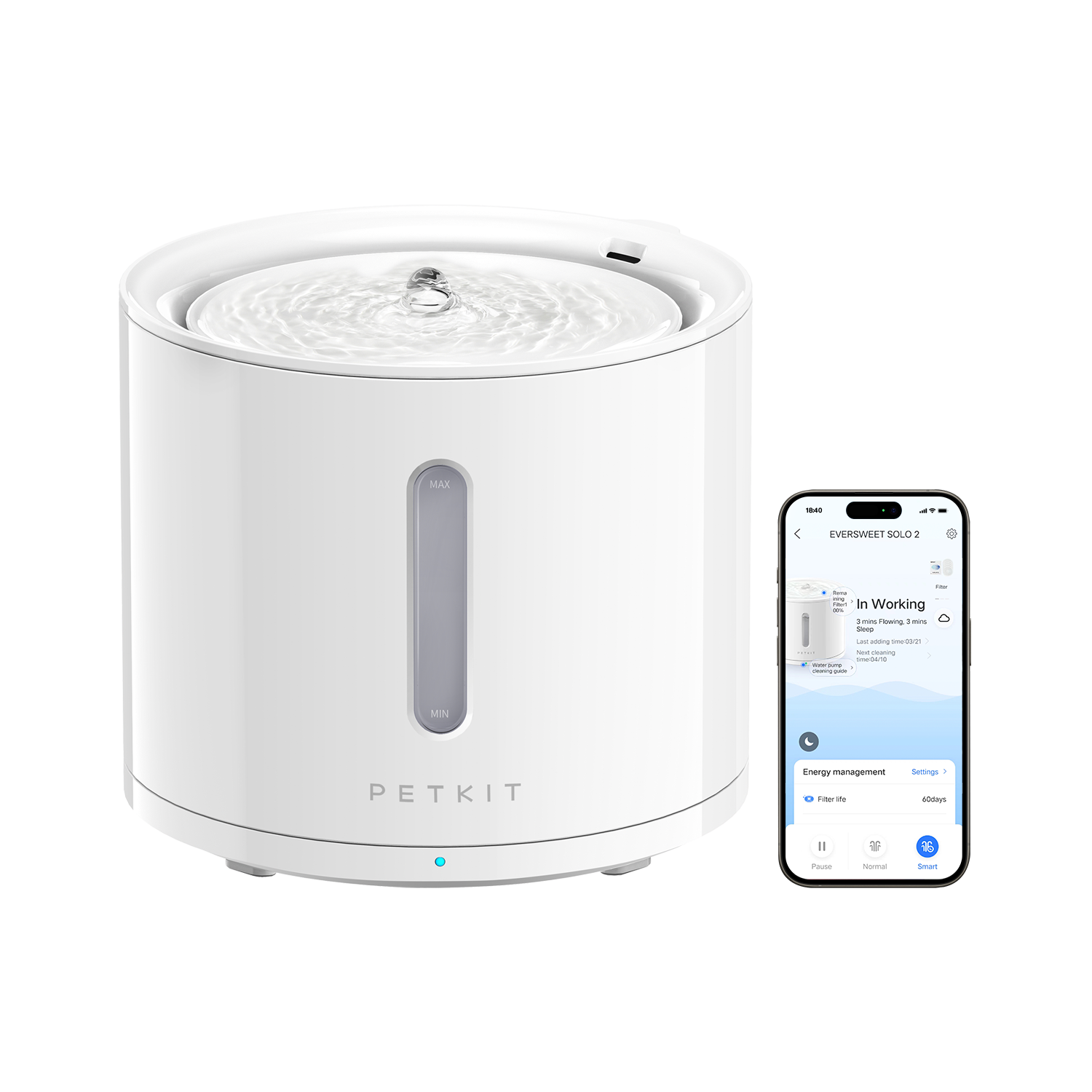 PETKIT EVERSWEET Solo 2 Cordless Pet Water Fountain