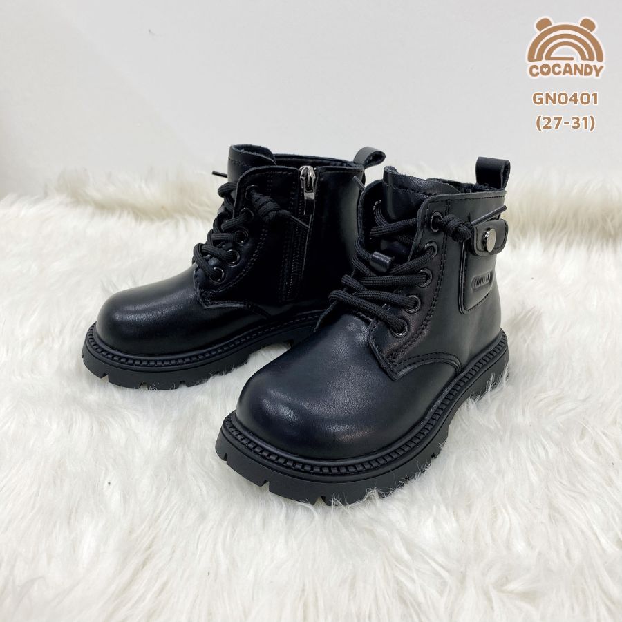 Giày boot nhập ĐEN dây 1 cúc B6095_thumbnail_0
