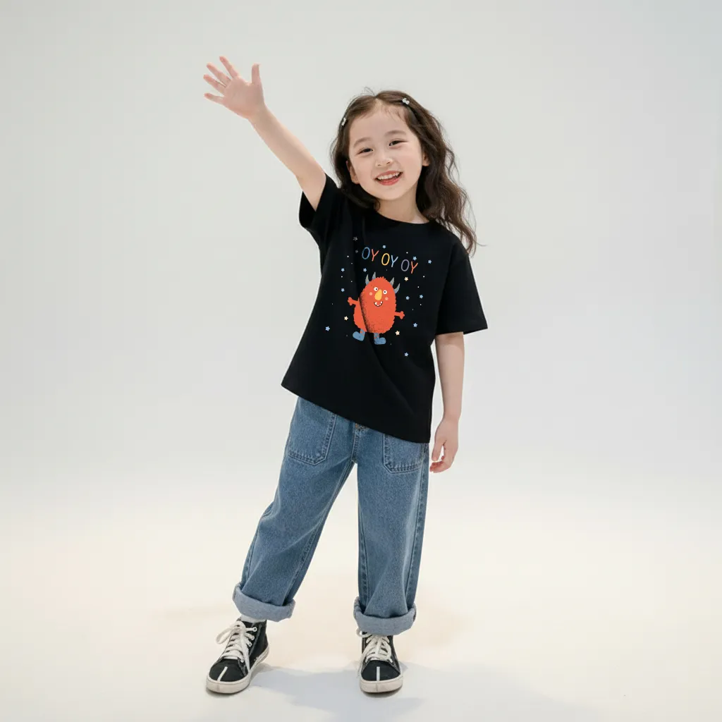 Áo thun bé trai bé gái hoạt hình form rộng Kado 3227_thumbnail_3