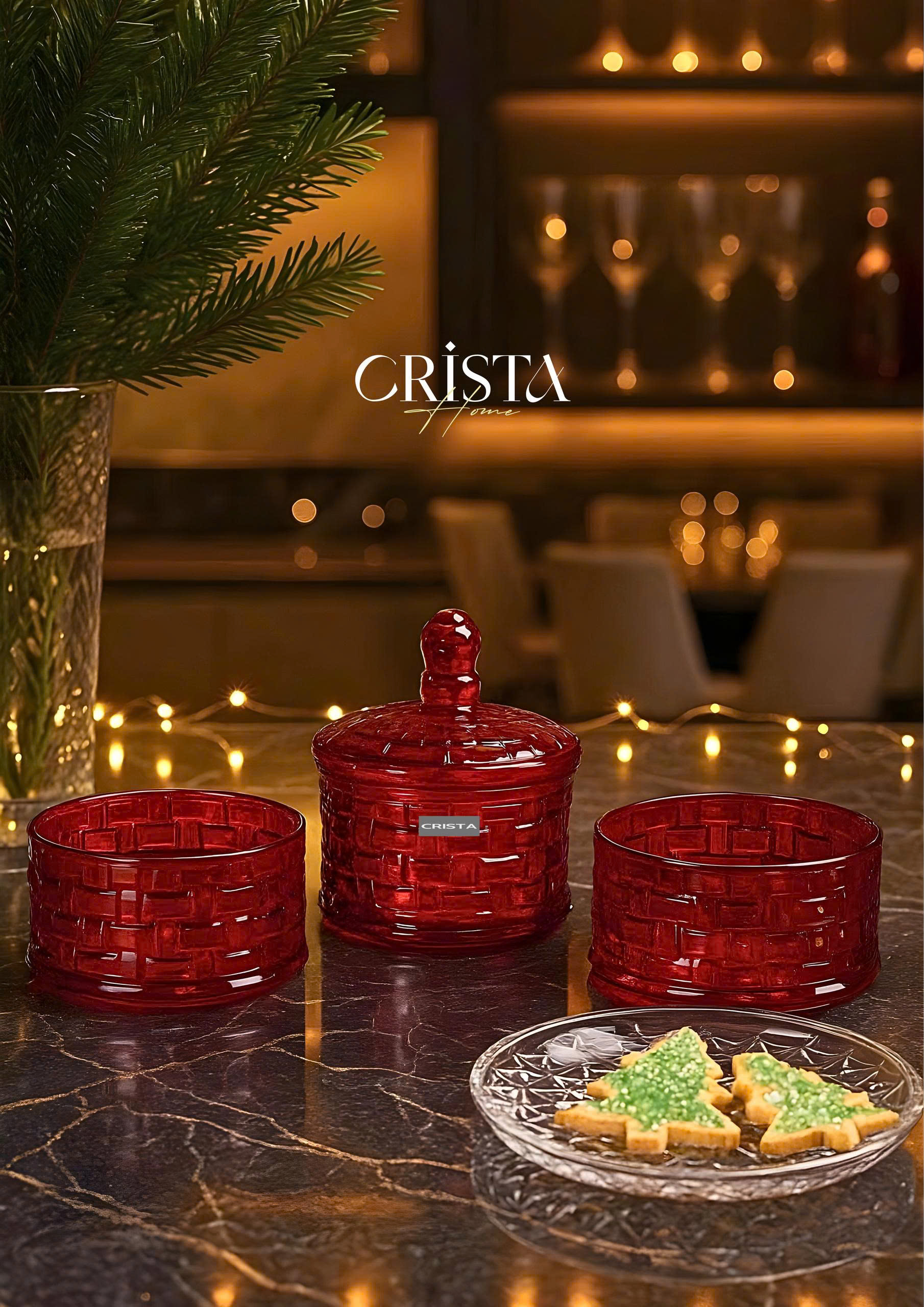 Hũ đựng mứt 3 tầng CRISTA HOME vân caro_thumbnail_13