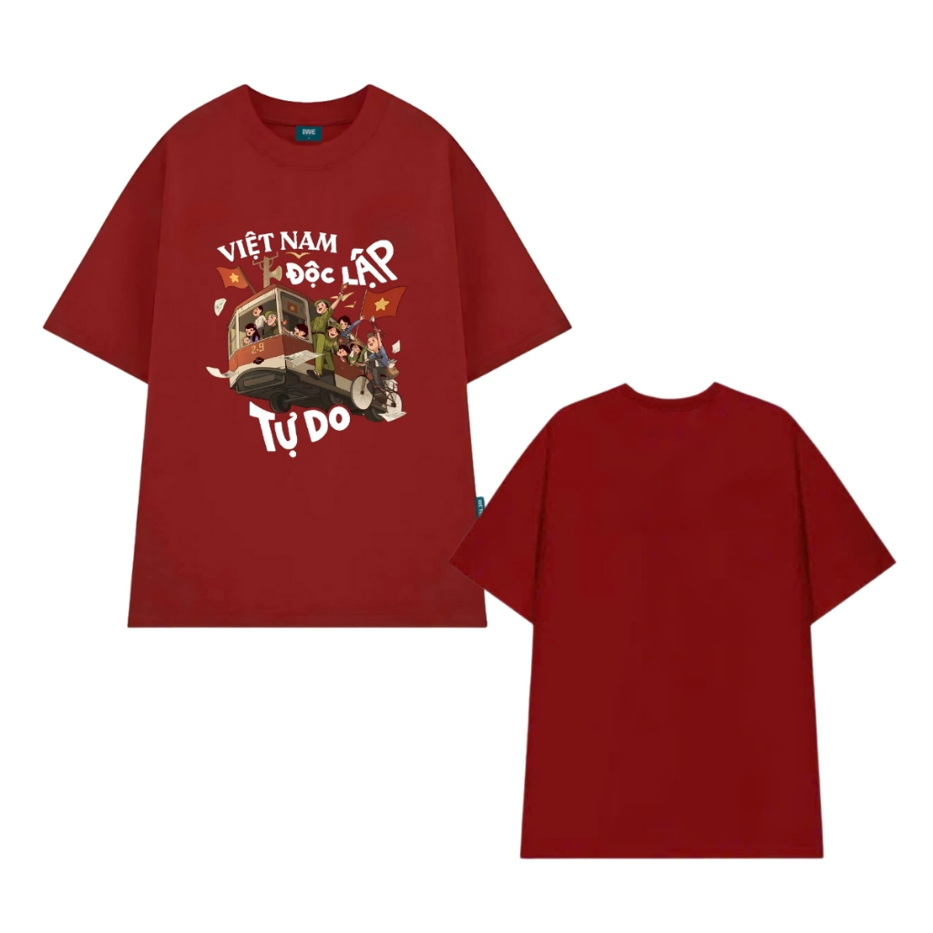 Áo thun Việt Nam Độc lập tự do, Ấm no hạnh phúc dáng oversize nam nữ - Local Brand We Tee T024_thumbnail_15