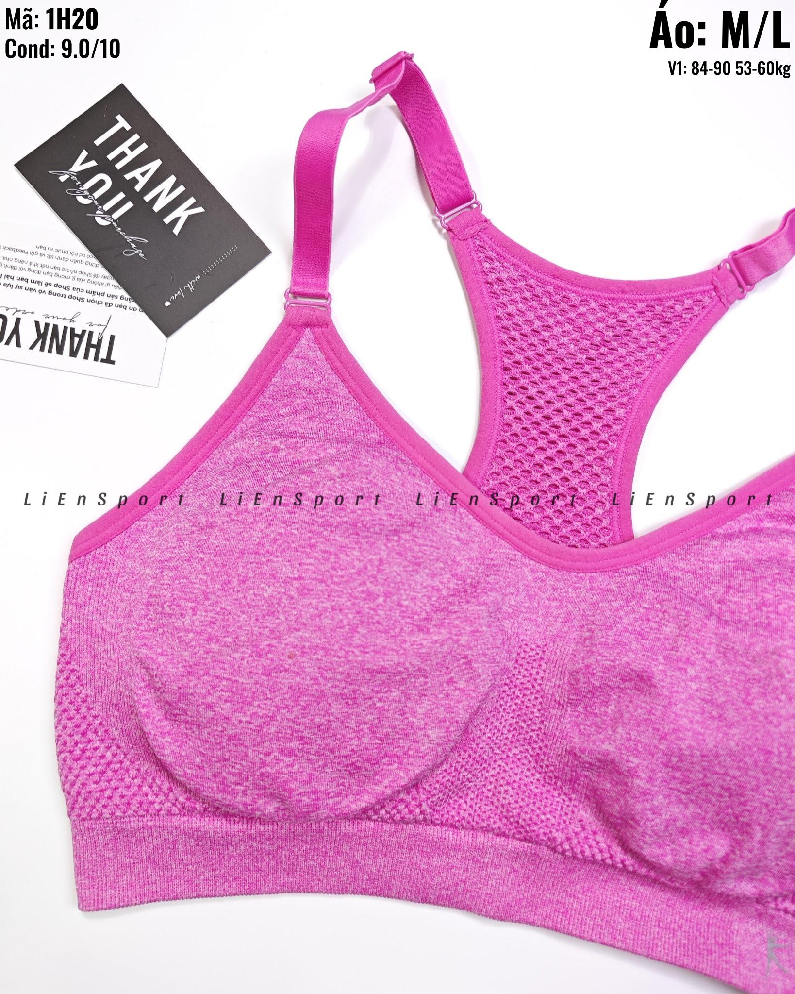 Áo bra thể thao Nữ Size M L Hồng tím Auth 2nd Lưng chữ X thoáng khí Co giãn tốt Thấm hút mồ hôi Dây vai điều chỉnh Phù hợp gym yoga chạy bộ Mã:1H20