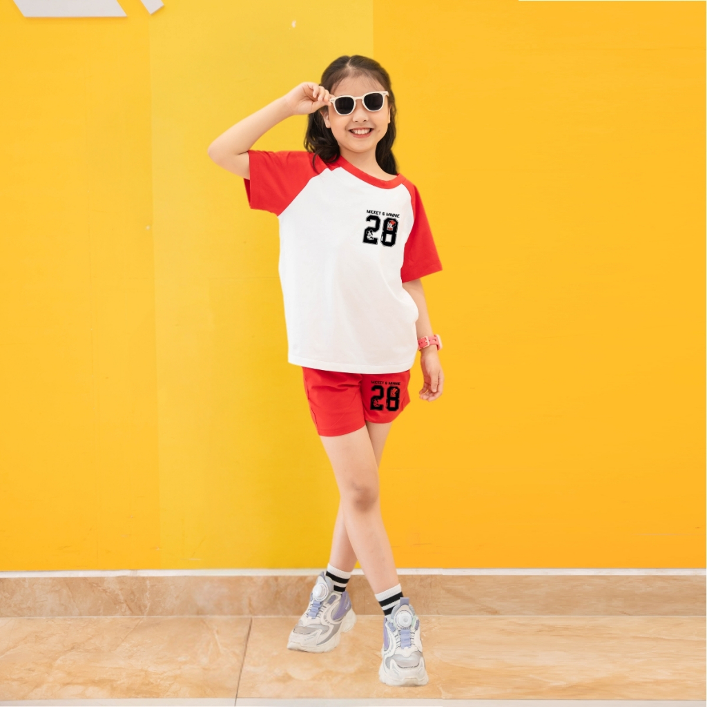 Bộ quần áo bé gái phối màu in hình số 28 -  Loza Kids FB97_thumbnail_4