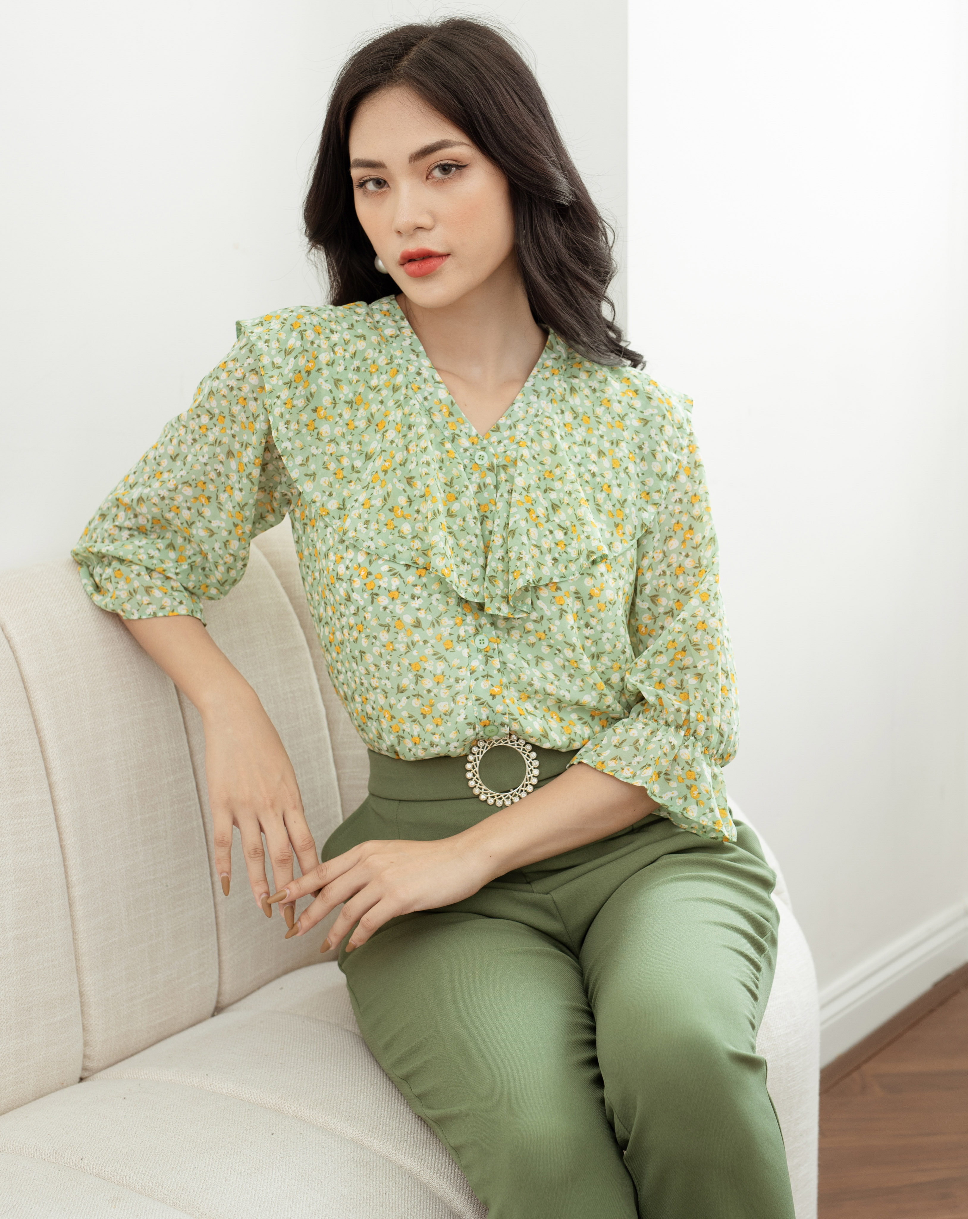 Set bộ áo hoa phối quần baggy_thumbnail_5