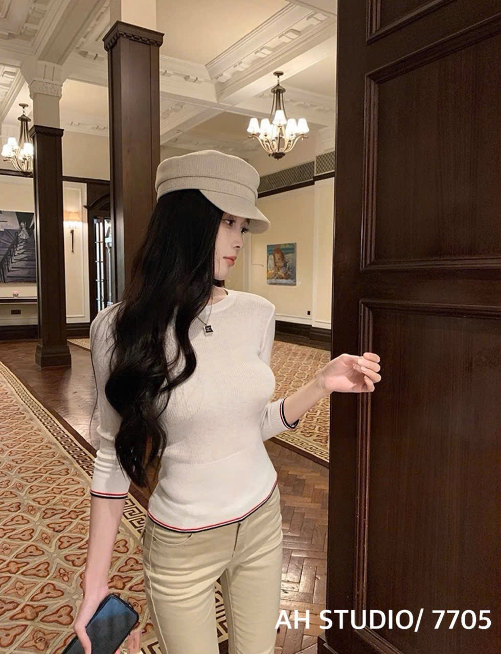 Áo len gân tay dài ( XANH ĐEN )_thumbnail_13