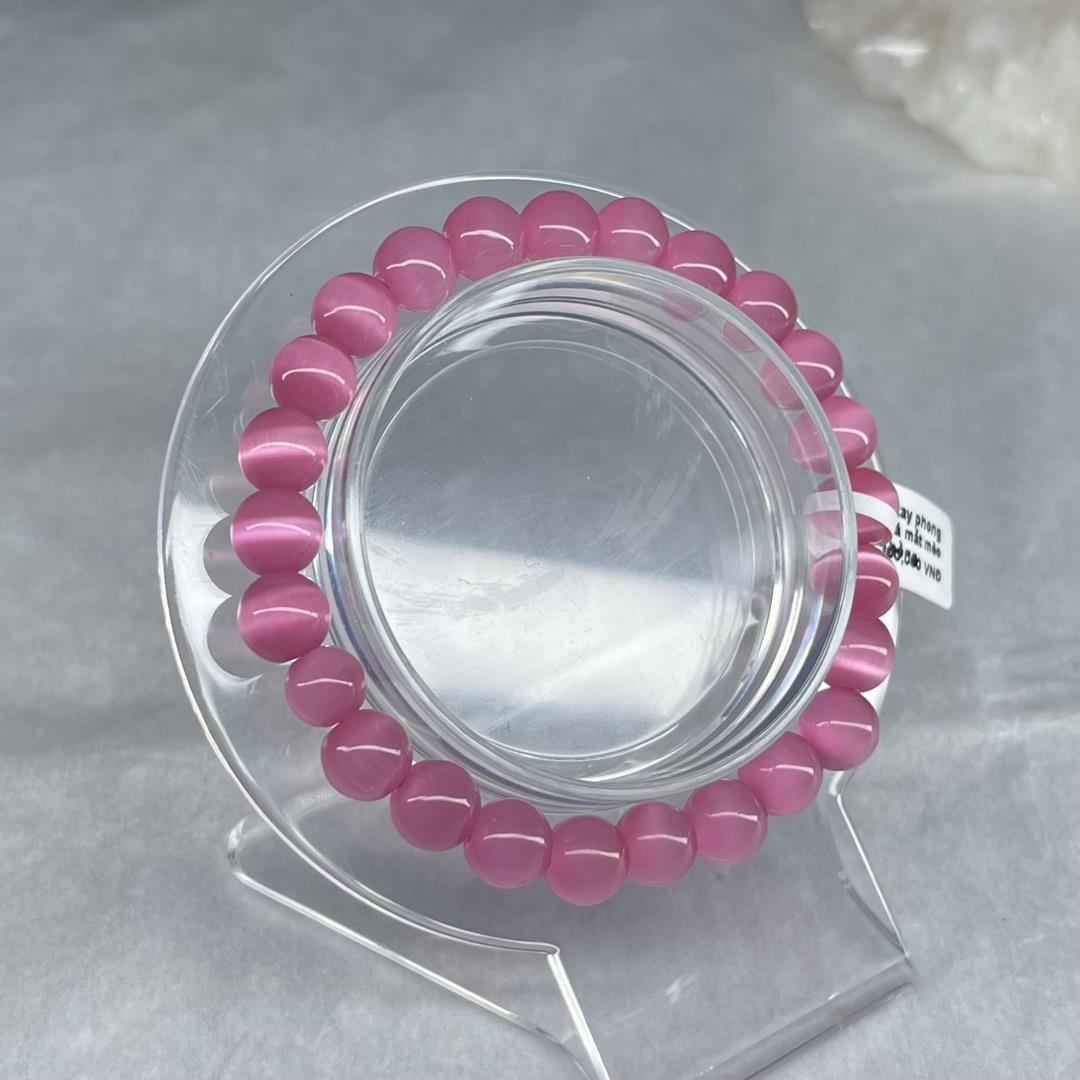 Vòng tay phong thuỷ đá mắt mèo hồng._thumbnail_0