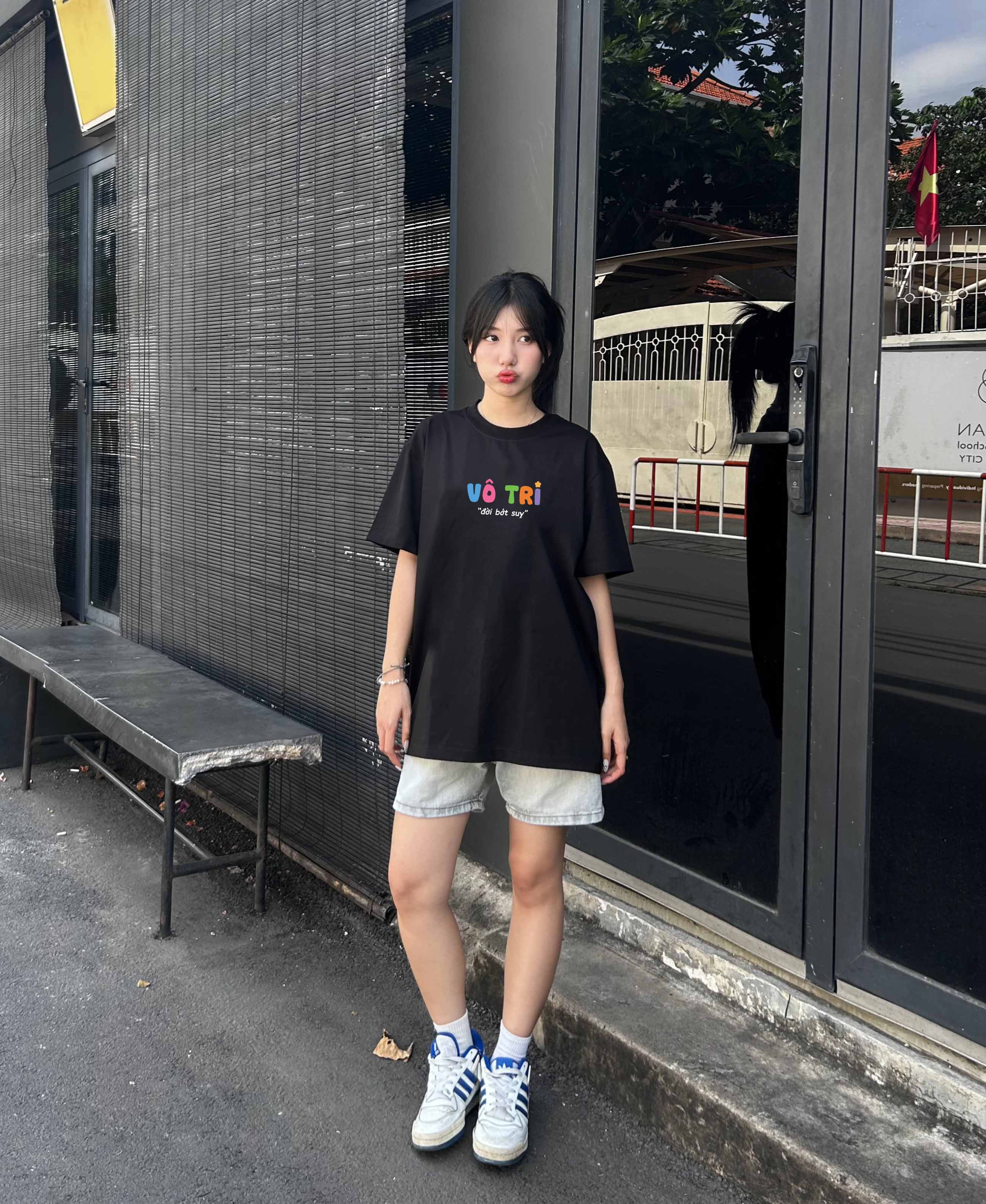 Áo thun local brand in chữ hài hước form rộng Miucho BST cổ tròn vải cotton 4c thoáng mát in basic_thumbnail_2