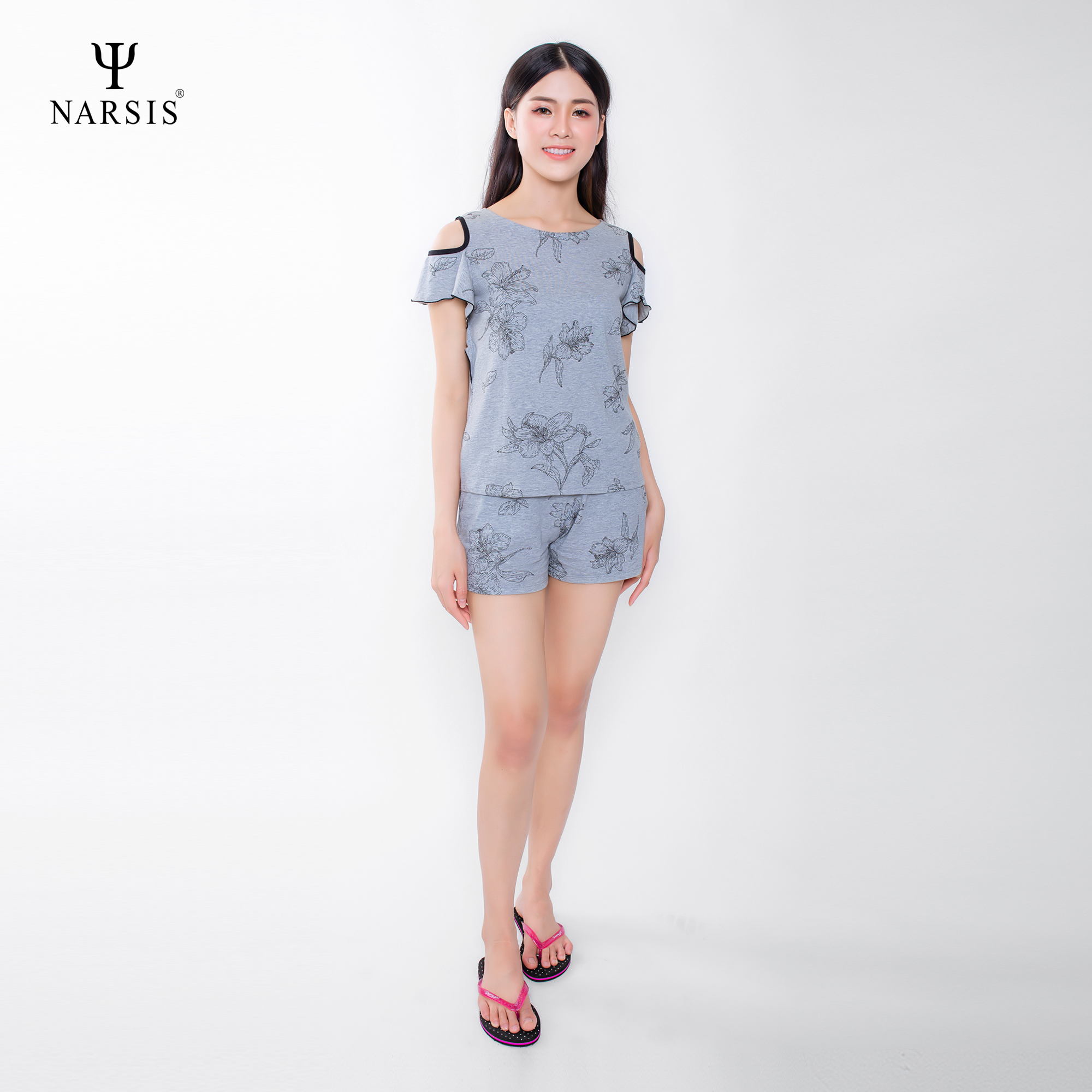 BỘ HÈ NỮ M9008 NARSIS CHẤT LIỆU THOÁNG MÁT, DỄ CHỊU, THOẢI MÁI CẢ NGÀY, DỄ VẬN ĐỘNG