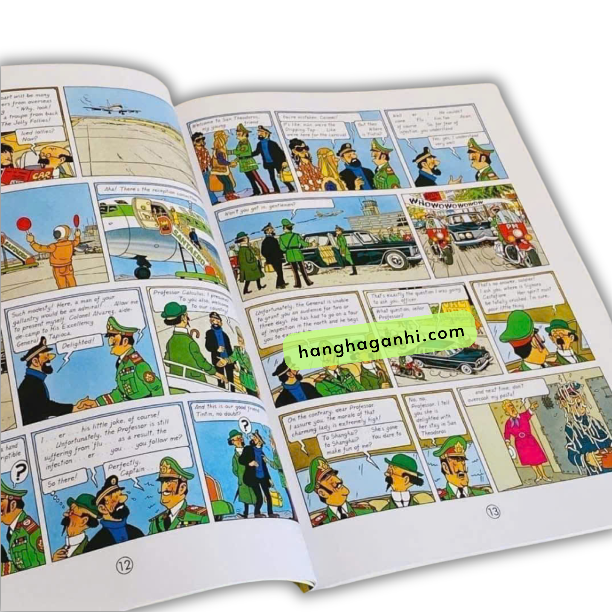 Bộ 23 cuốn The adventures of Tintin màu vàng, Cuộc phiêu lưu của Tintin sách nhập_thumbnail_3
